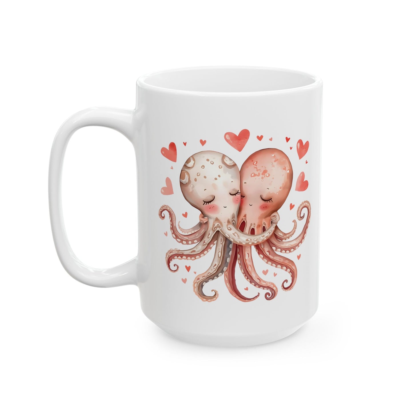 Stuck on You Too Octopus Couple Coffee Mug (11oz & 15oz)