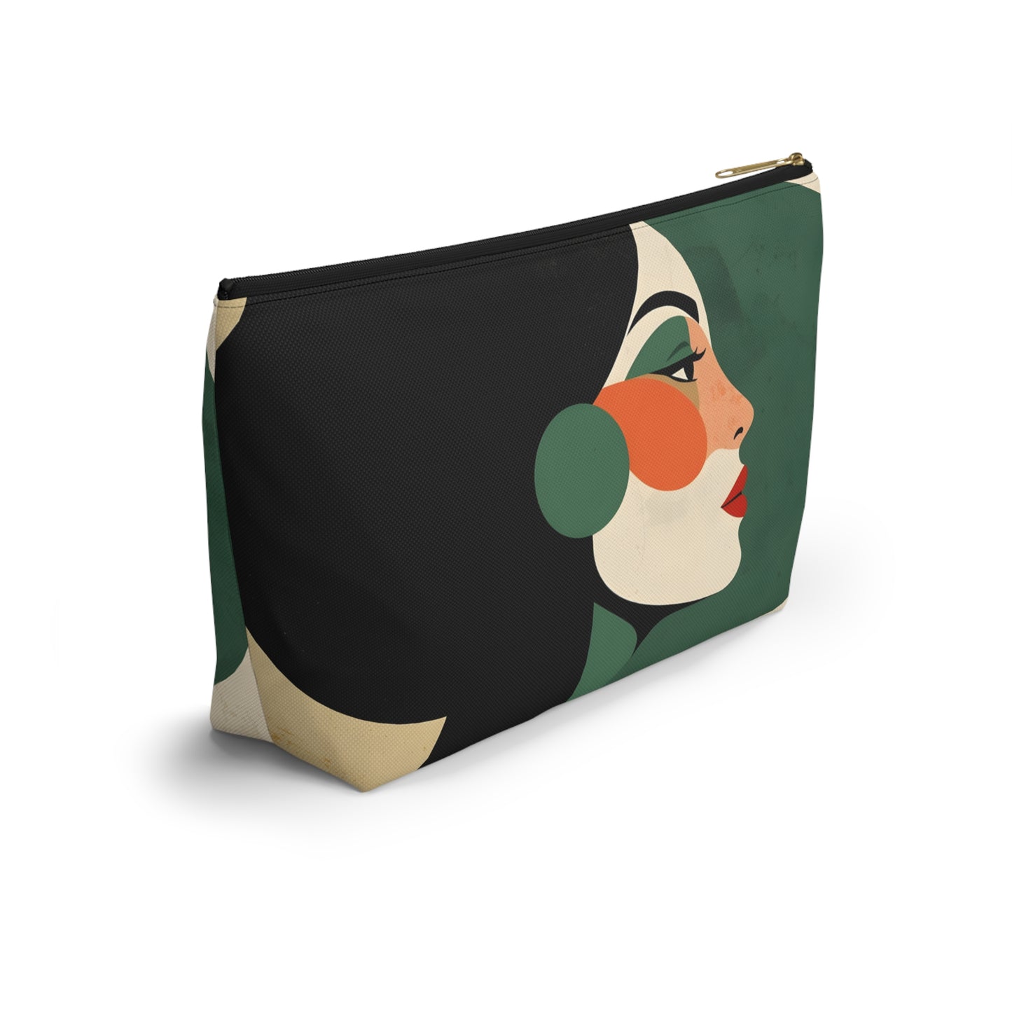 Duality Abstract Profile Makeup Bag | Cosmetic Pouch