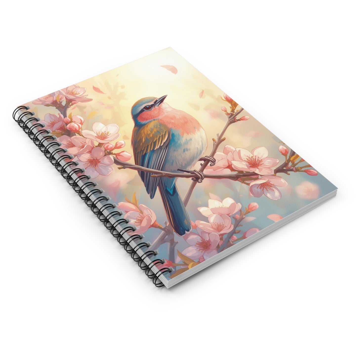 Songbird Among Blossoms Notebook – Elegant Spring Writing Book