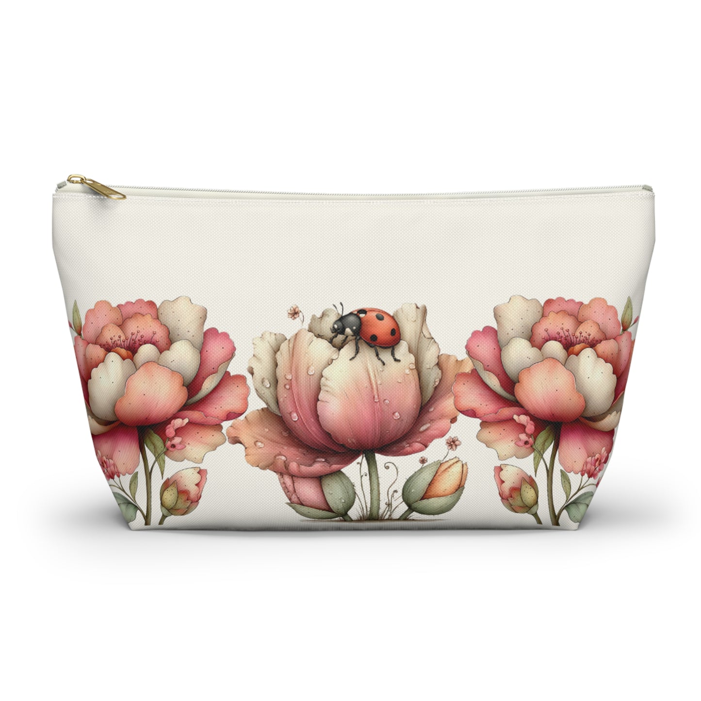 Blossom & Love Romantic Floral Valentine Makeup Bag Cosmetic Pouch