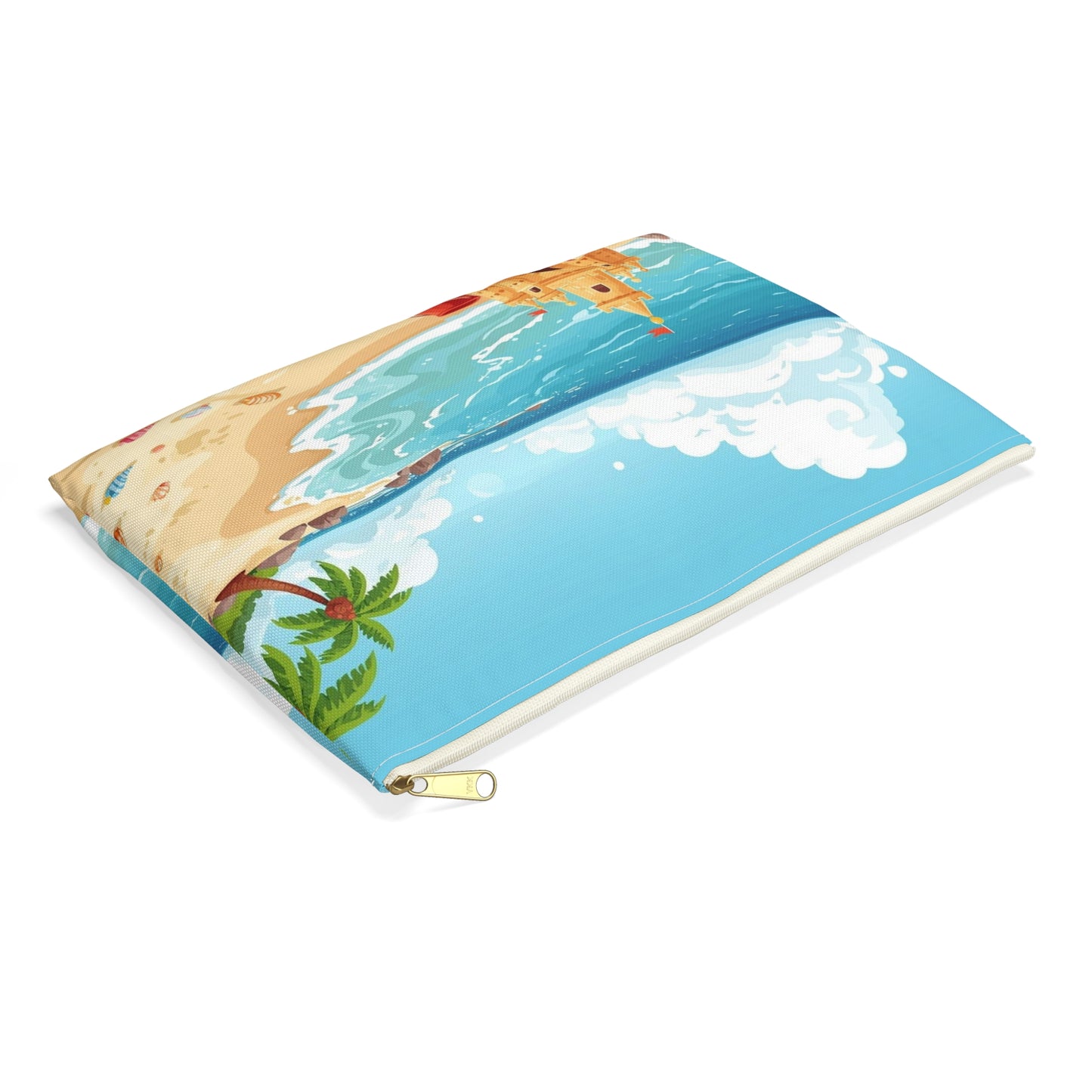Sandy Castles – Coastal Summer Travel Pouch