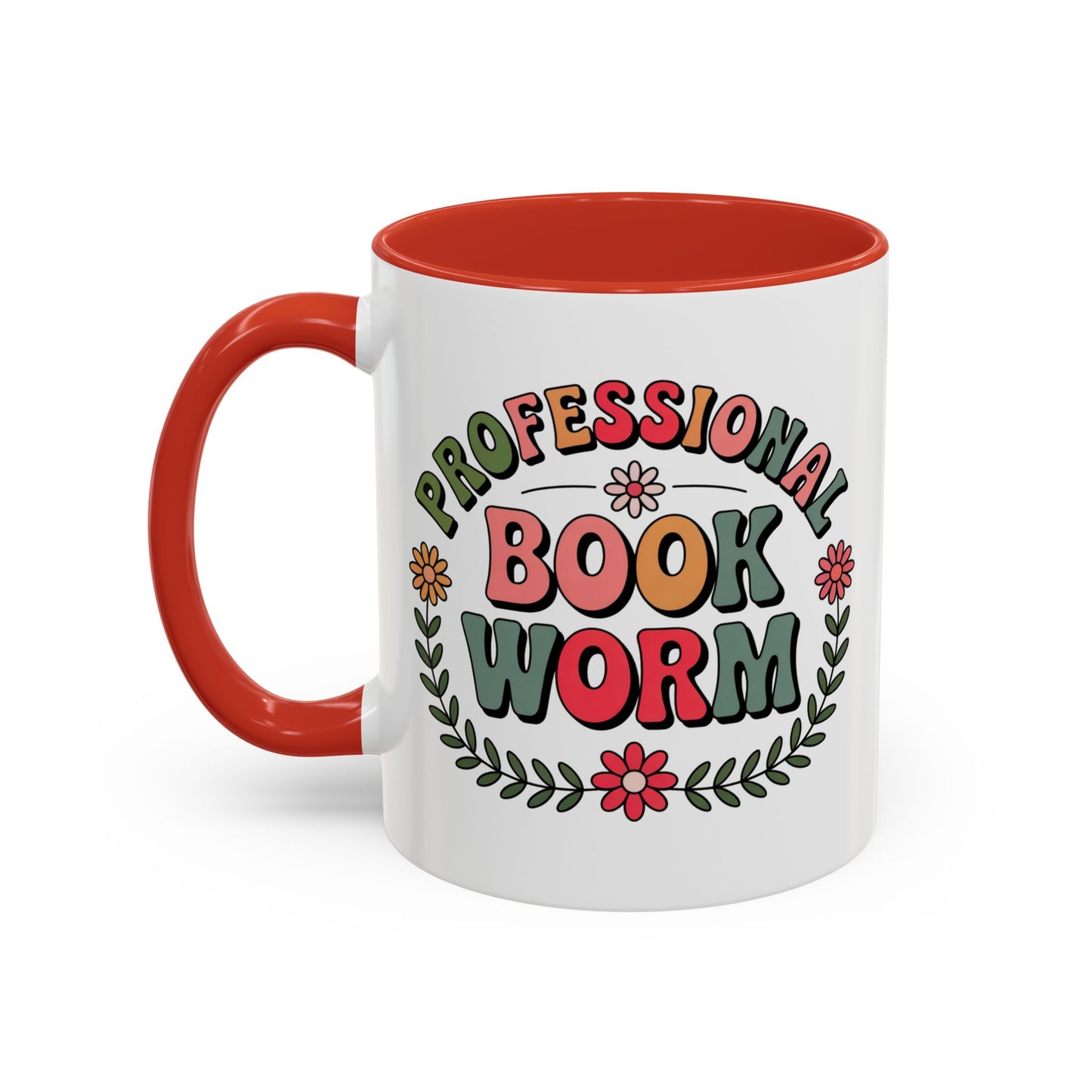 Professional Book Worm | Accent Mug Coffee Cup (11/15oz)