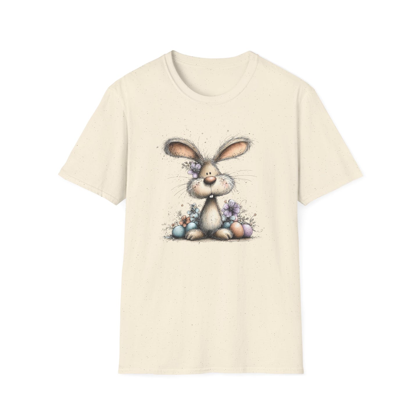 Cute Spring Easter Bunny T-Shirt – Soft Playful Illustration