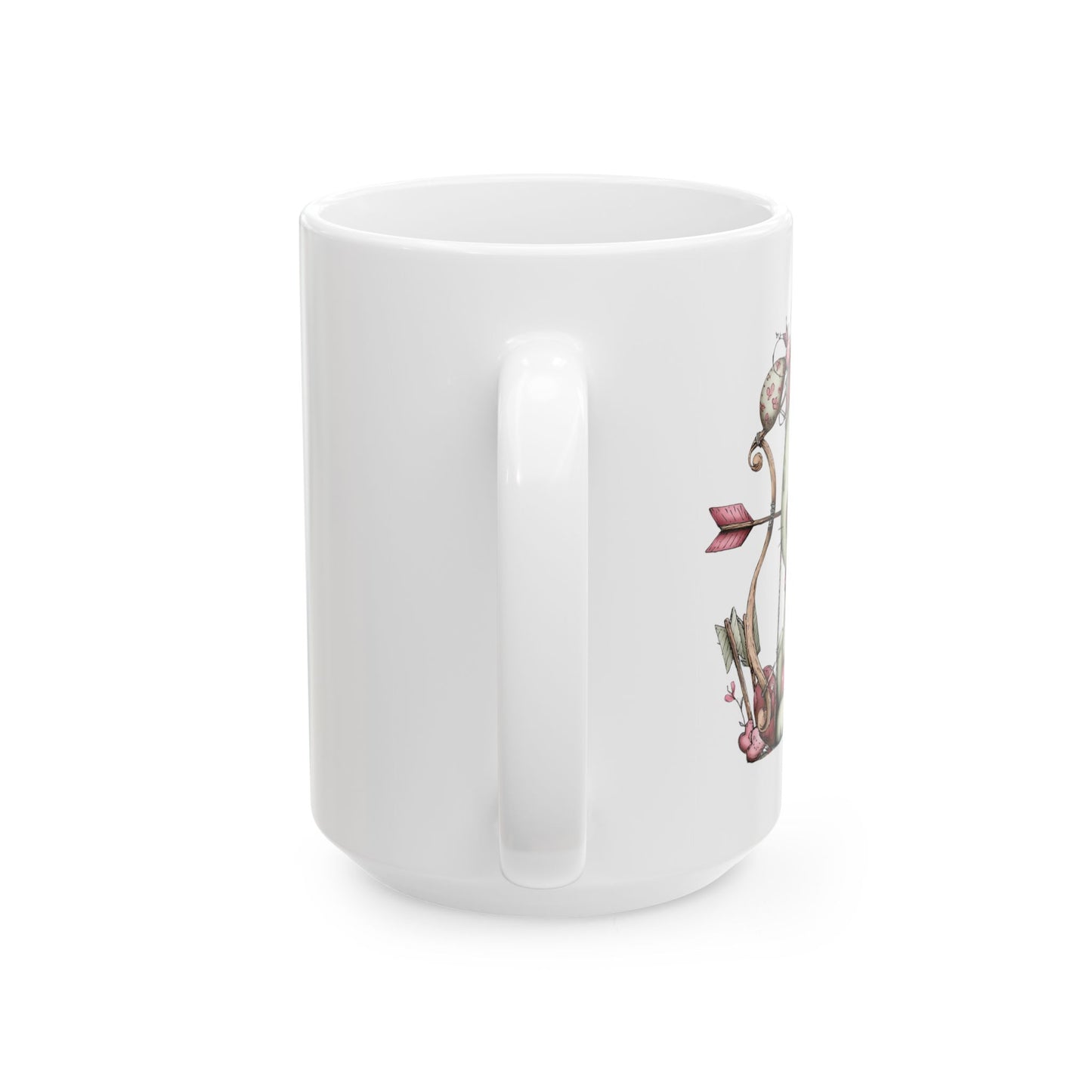 Puppy Love Valentine Mug Cute Dog Design Cozy Love Illustration Coffee Cup (11oz & 15oz)