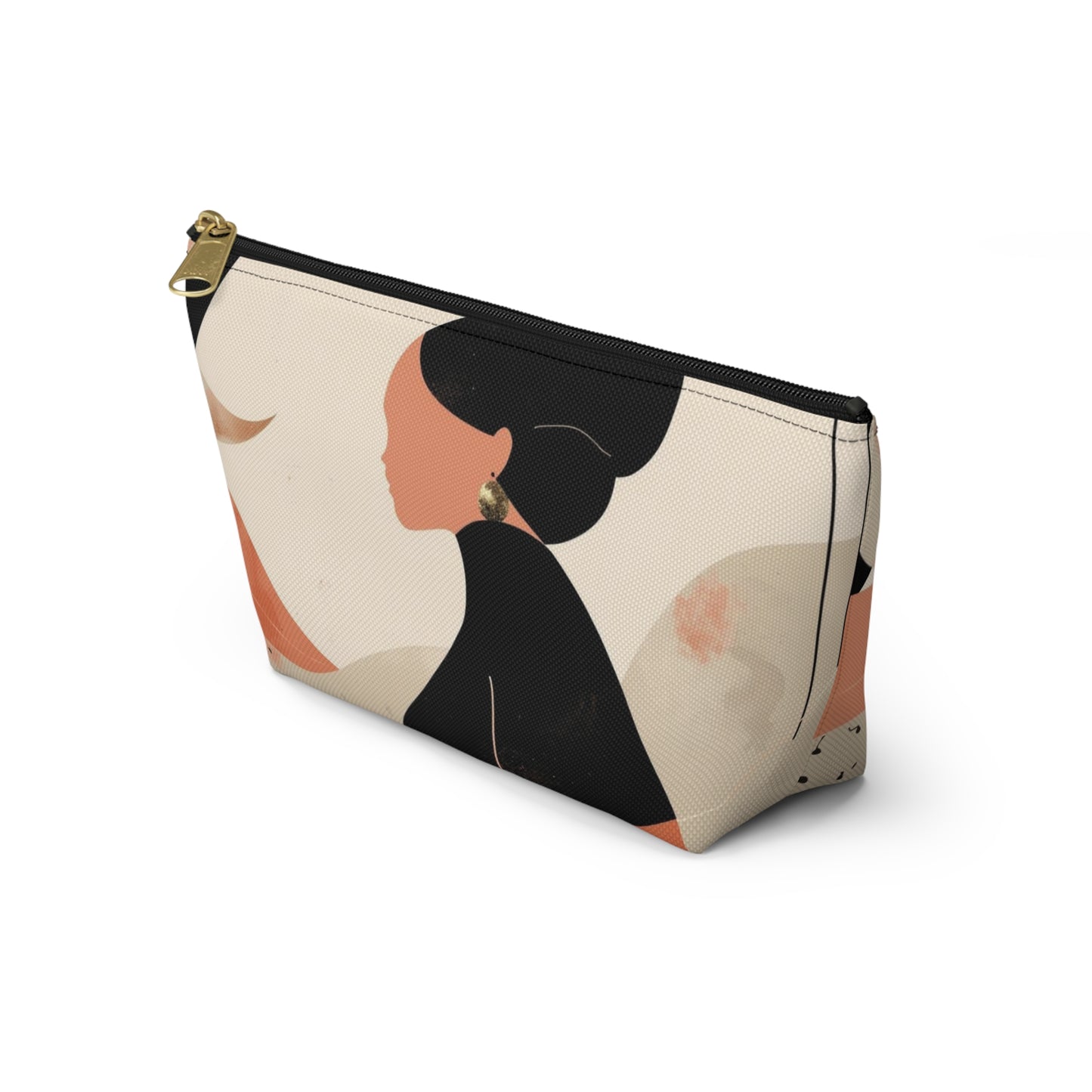 Studio Portrait Abstract Face Makeup Bag | Cosmetic Pouch