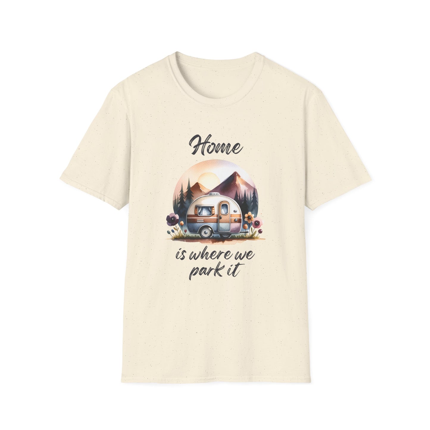 Home Is Where We Park It Tee Road Trip & Camper Retro T-Shirt