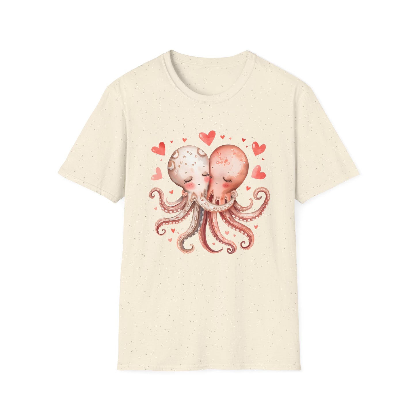 Stuck On You Too - Cute Couple Sea Life Valentine Tee