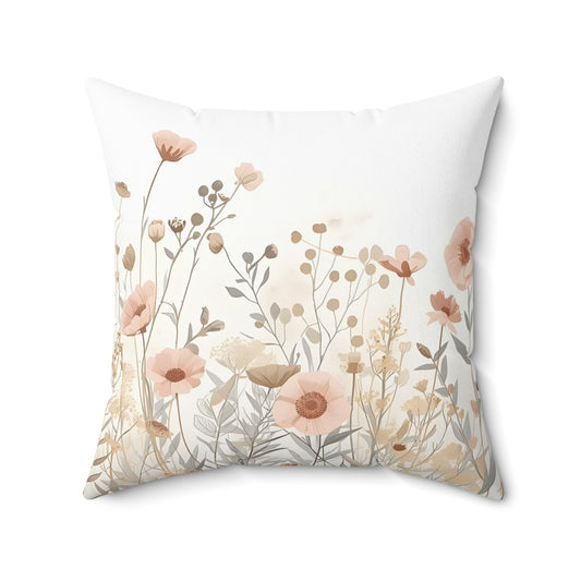 Quiet Botanicals Soft Wildflower Throw Pillow