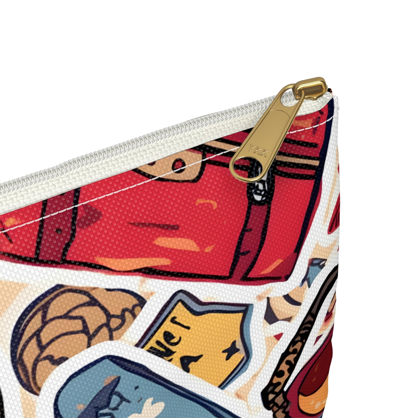 Vacation Stickers Collage Travel & Passport Pouch