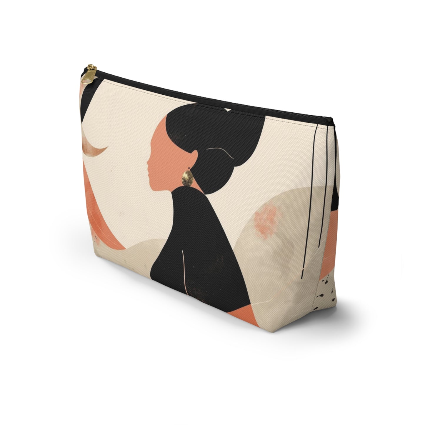 Studio Portrait Abstract Face Makeup Bag | Cosmetic Pouch