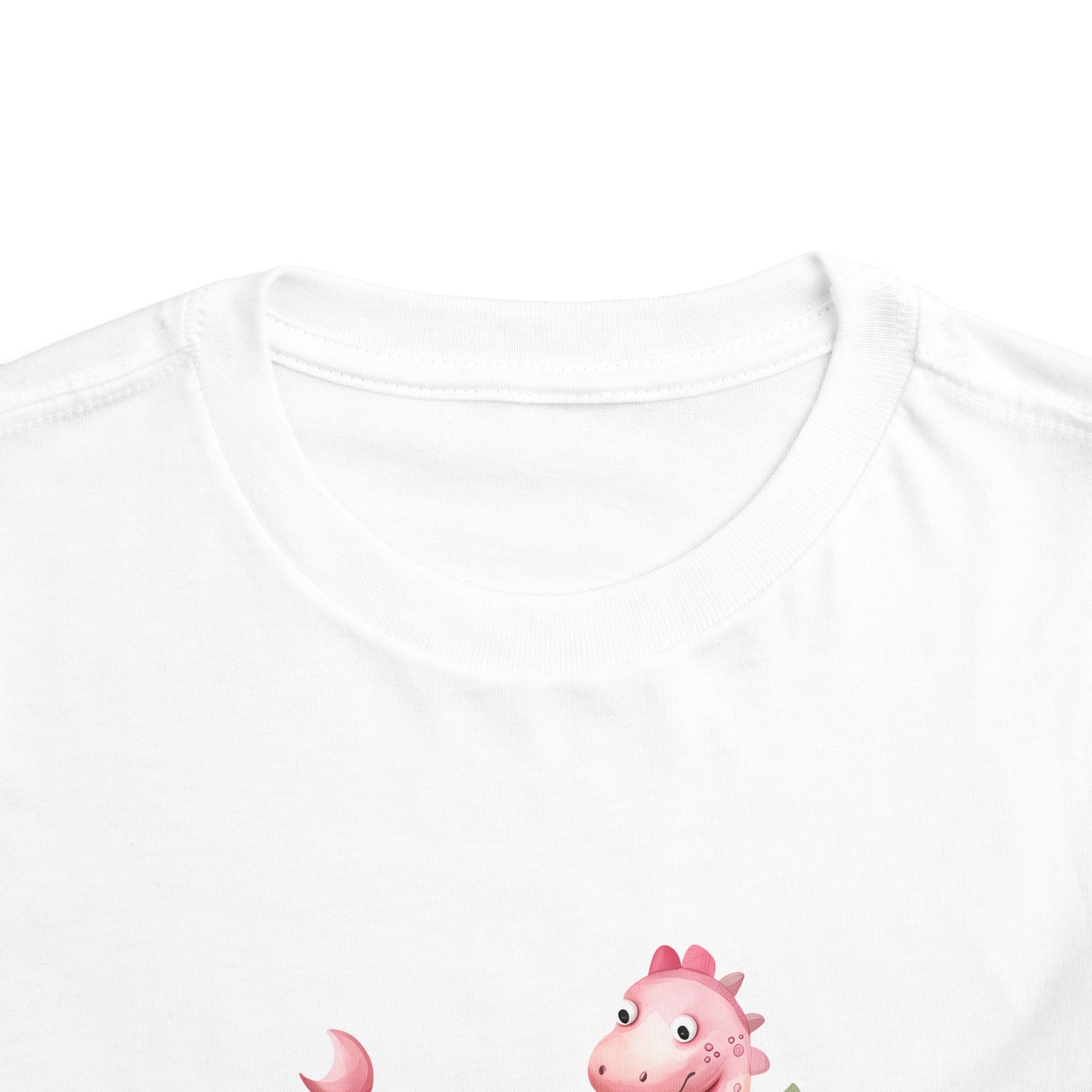 Pink Baby Dino – Cute Girls Toddler Tee (2–5 Years)