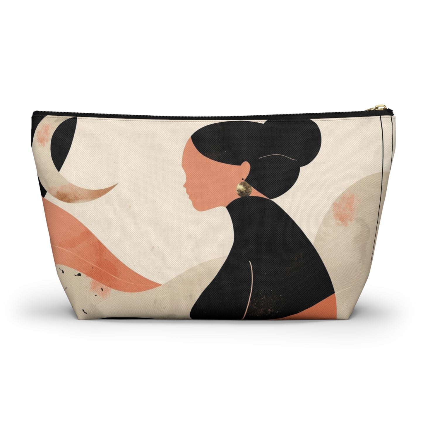 Studio Portrait Abstract Face Makeup Bag | Cosmetic Pouch