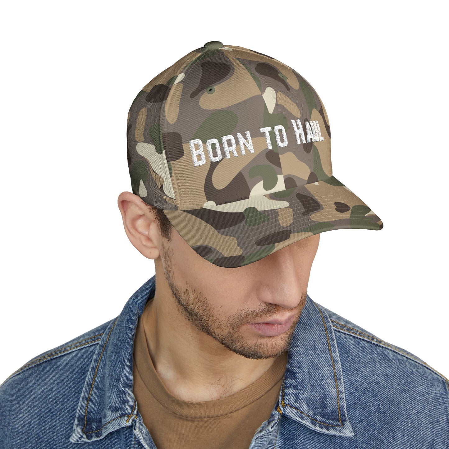 Born to Haul Embroidered Classic Trucker Cap for Men