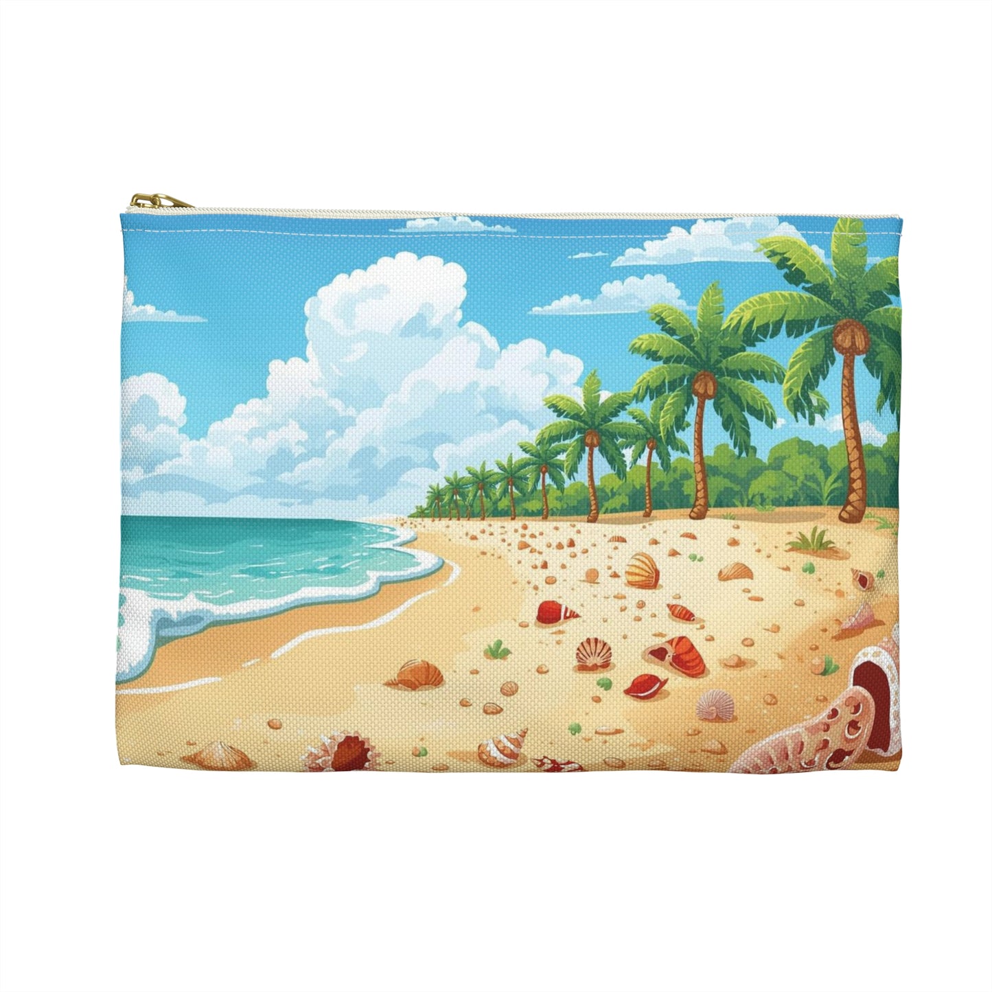 Palm Cove Dreams – Tropical Shoreline Travel Pouch