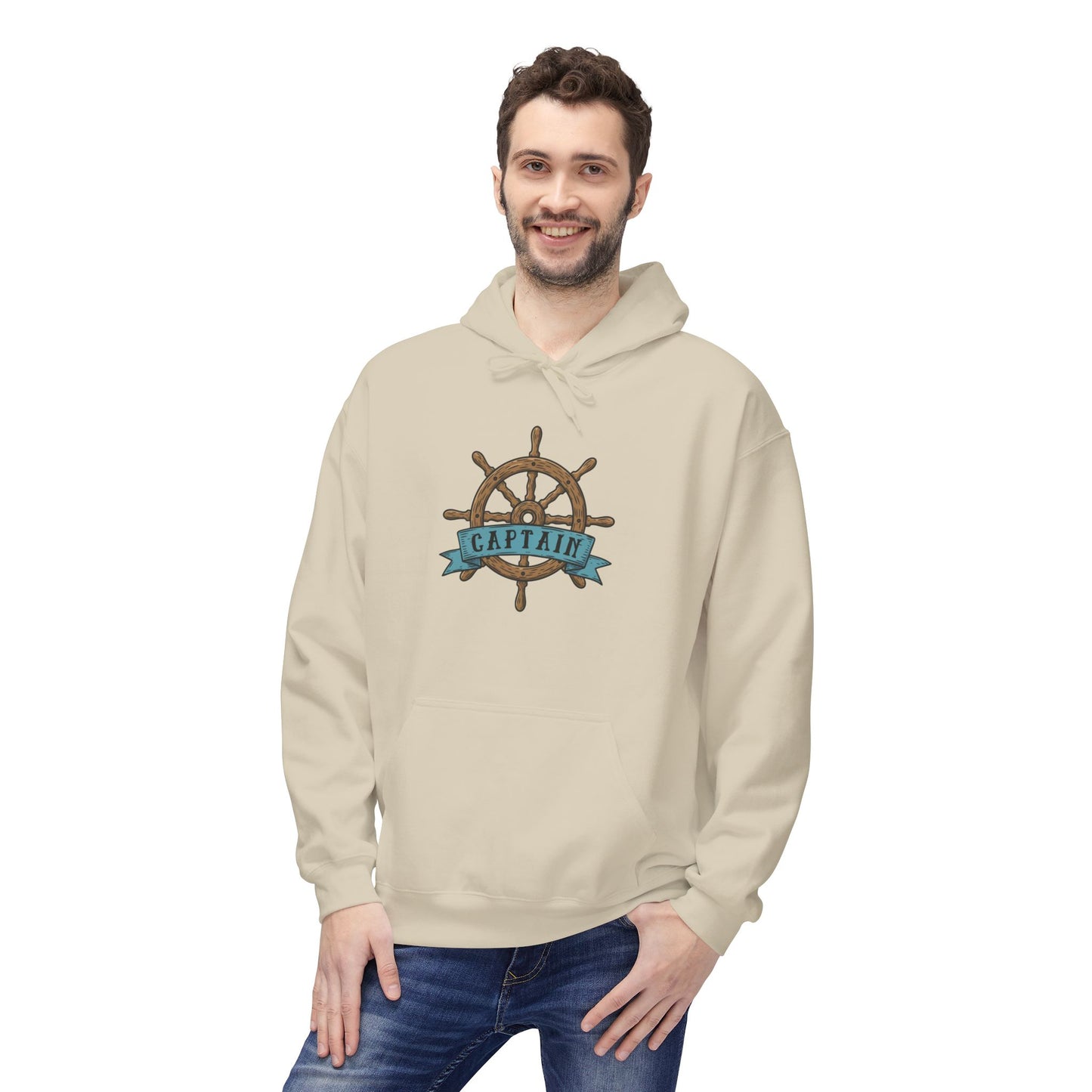 Captain Nautical Hoodie – Boating & Yachting Pullover for Men