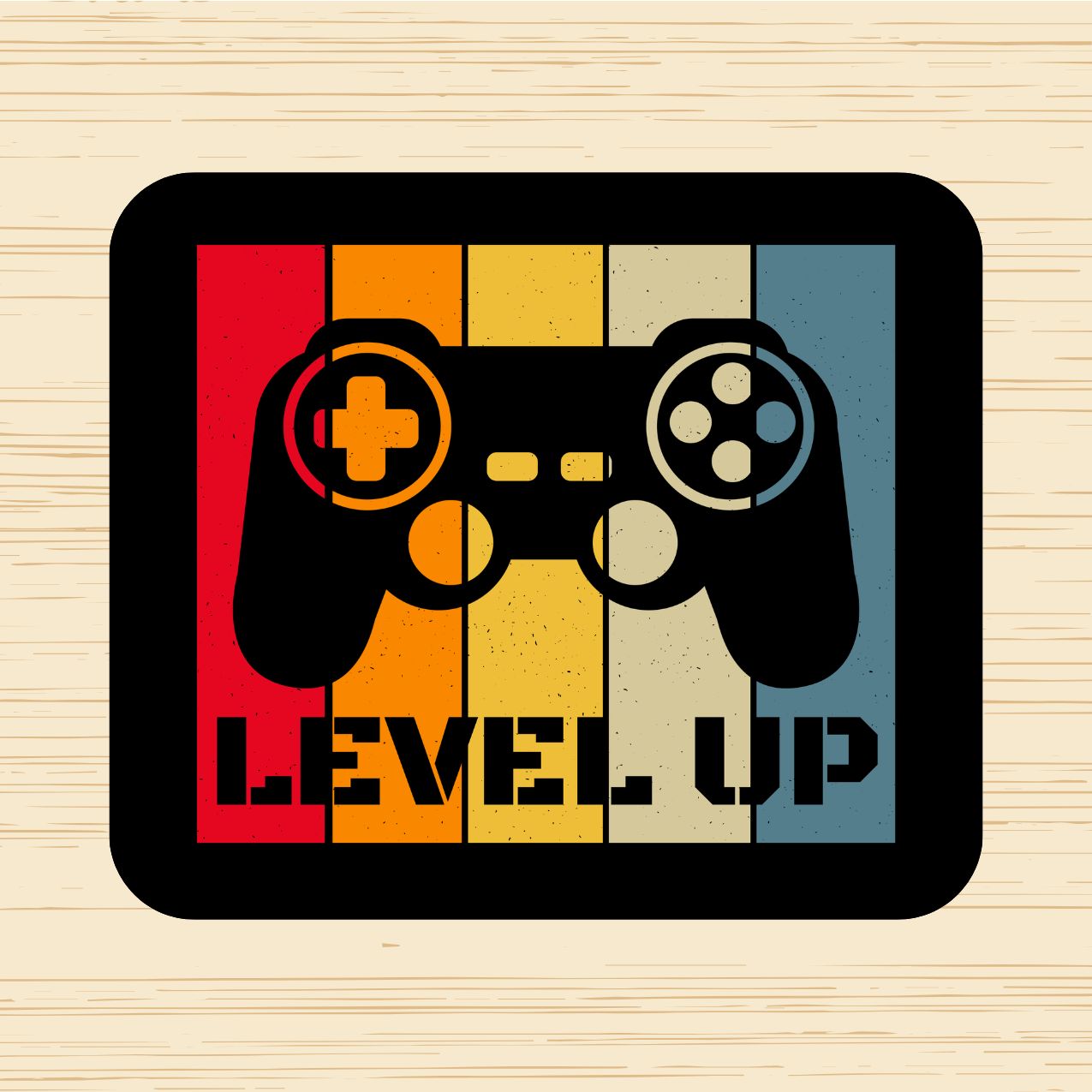 Level Up Gaming Mouse Pad – Retro Gamer Desk Design