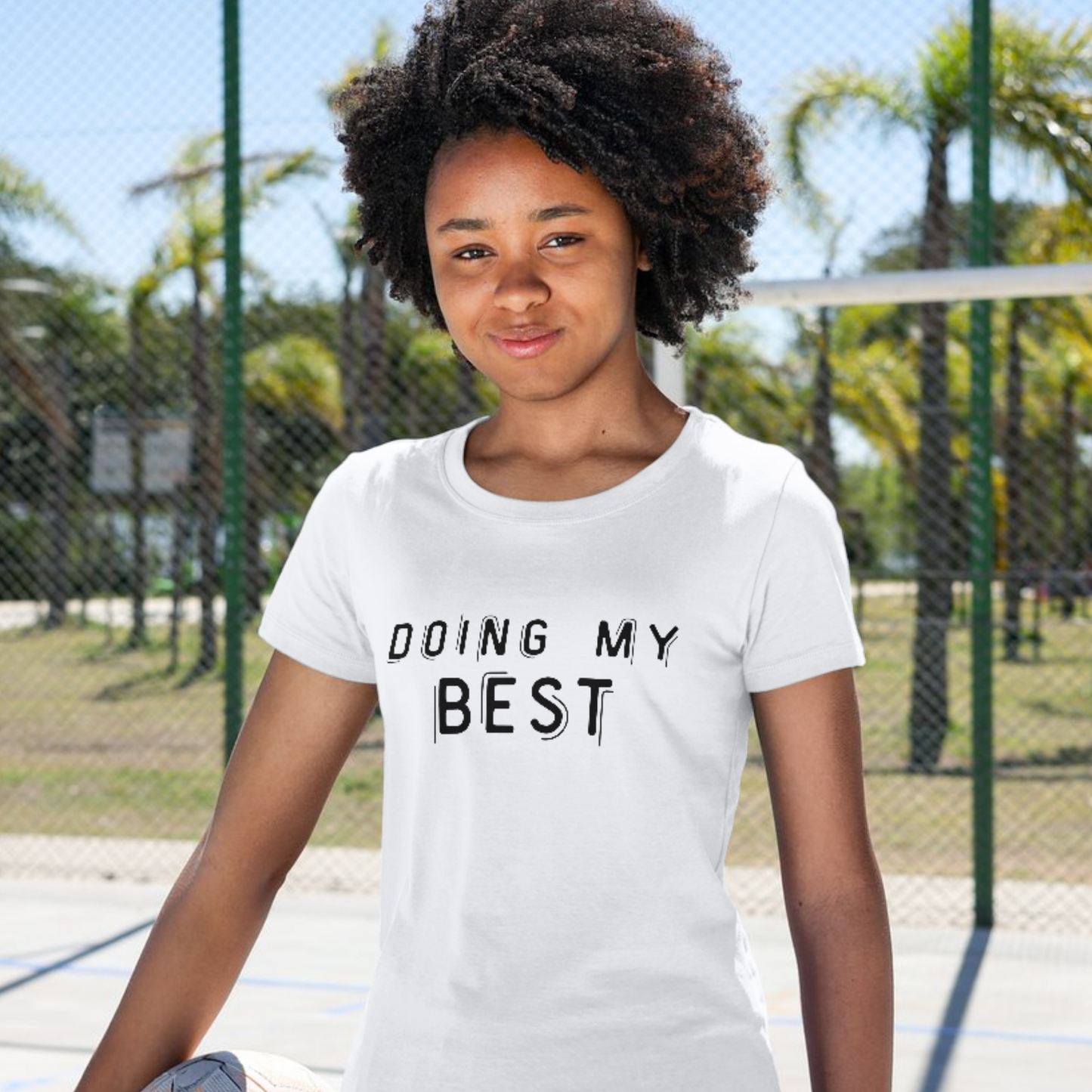 Doing My Best - Minimalist Unisex T-Shirt | Casual Motivational Tee
