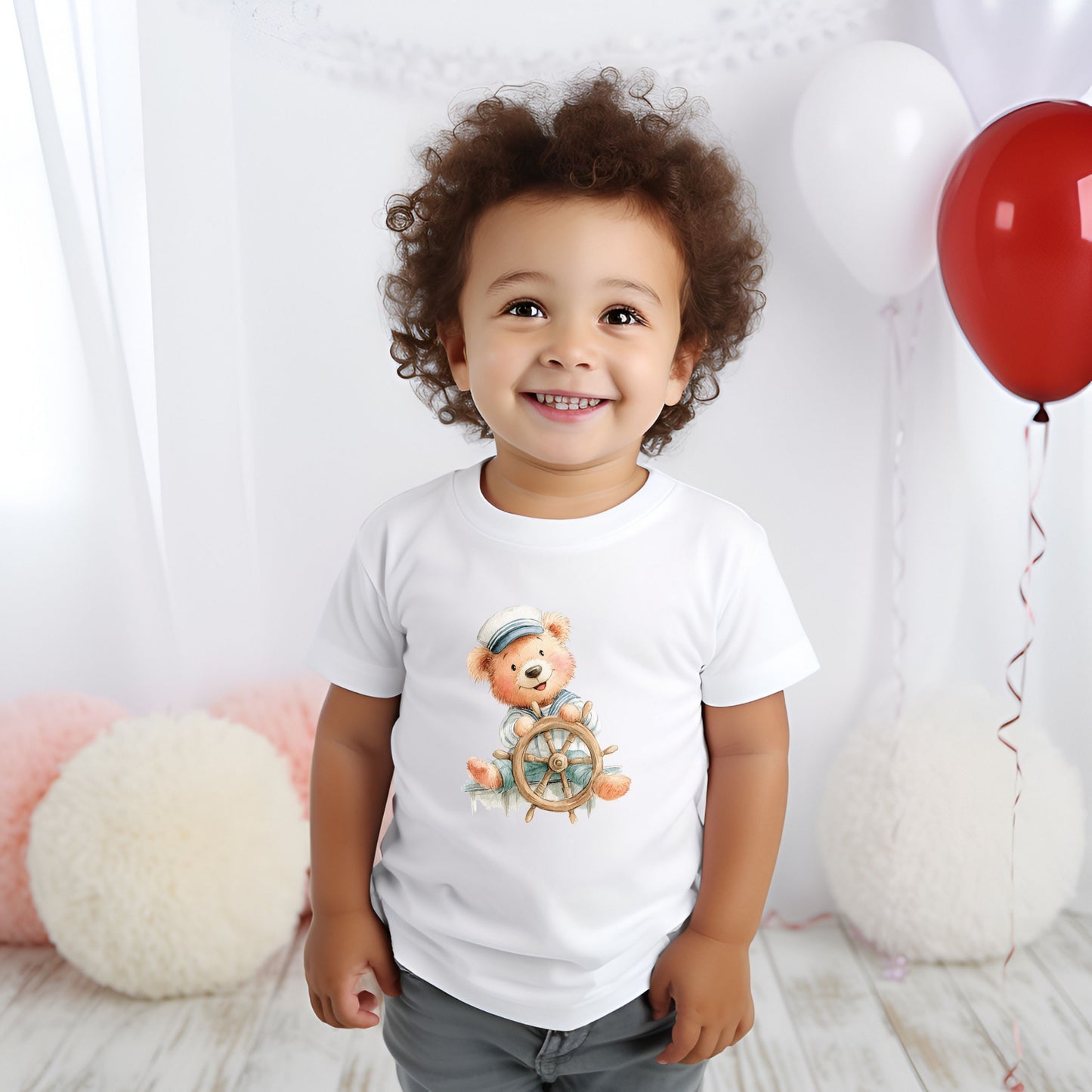 Captain Bear at the Helm Toddler T-Shirt