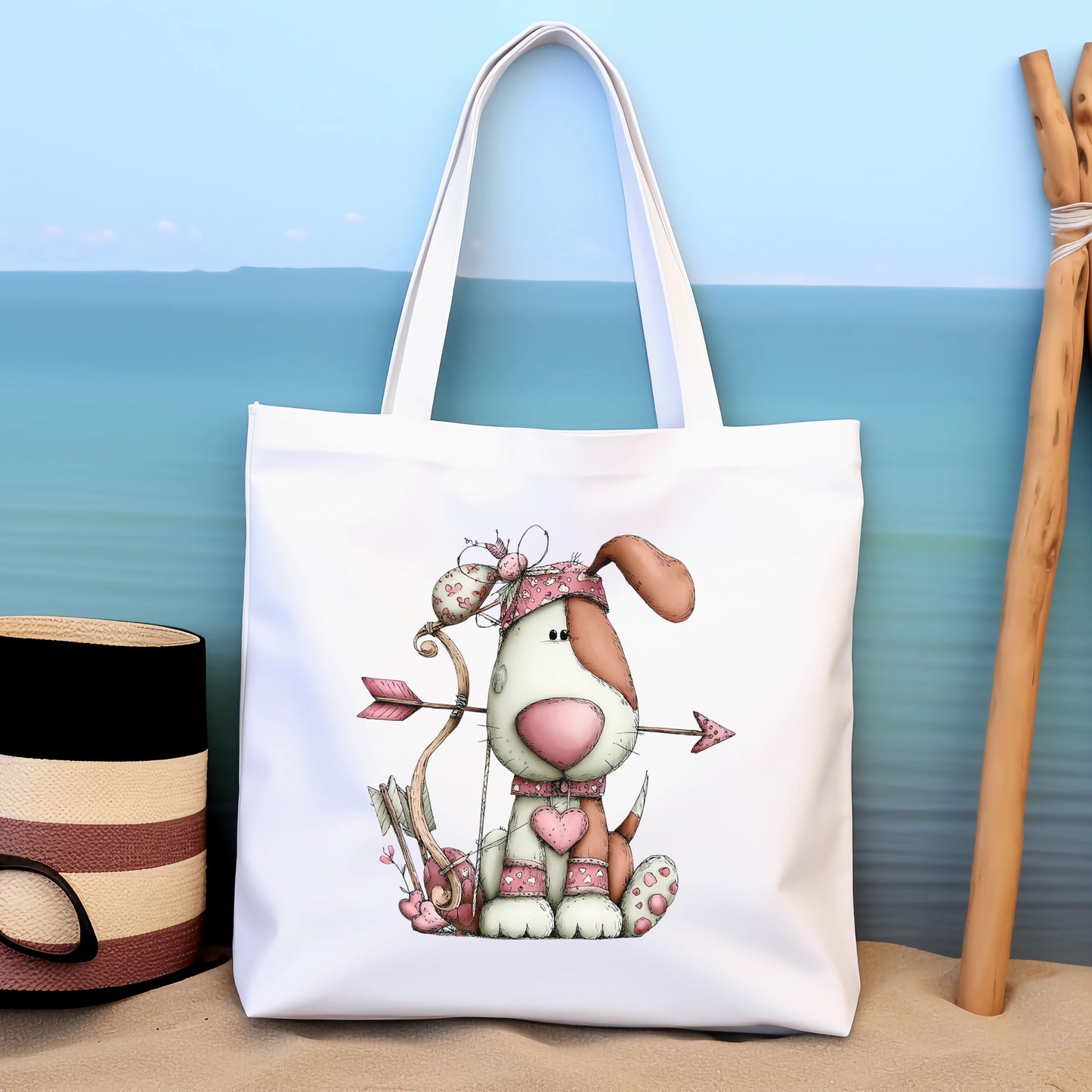 Puppy Love Tote Bag – Cute Valentine’s Gift for Dog Lovers