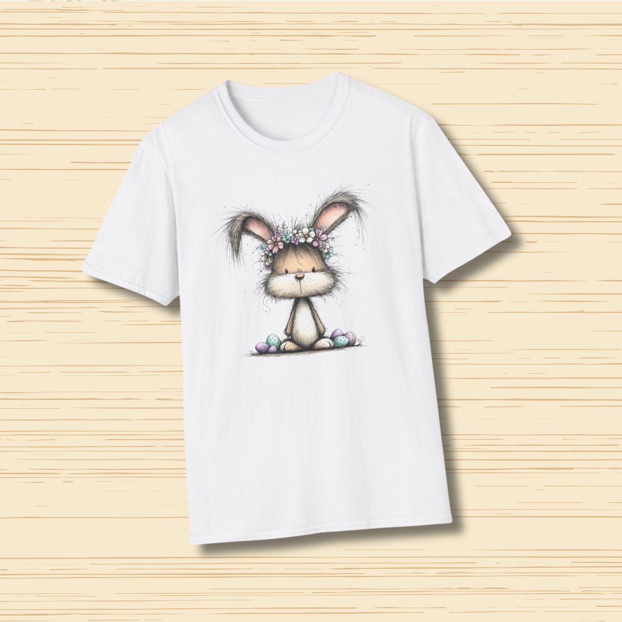 Easter Bunny T-Shirt – Cute Spring Bunny Illustration