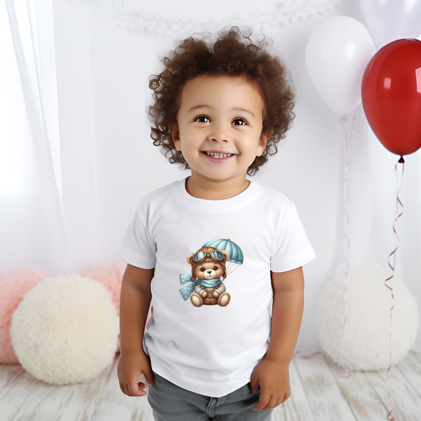 Sky Explorer Bear Toddler T-Shirt (2-5 years)