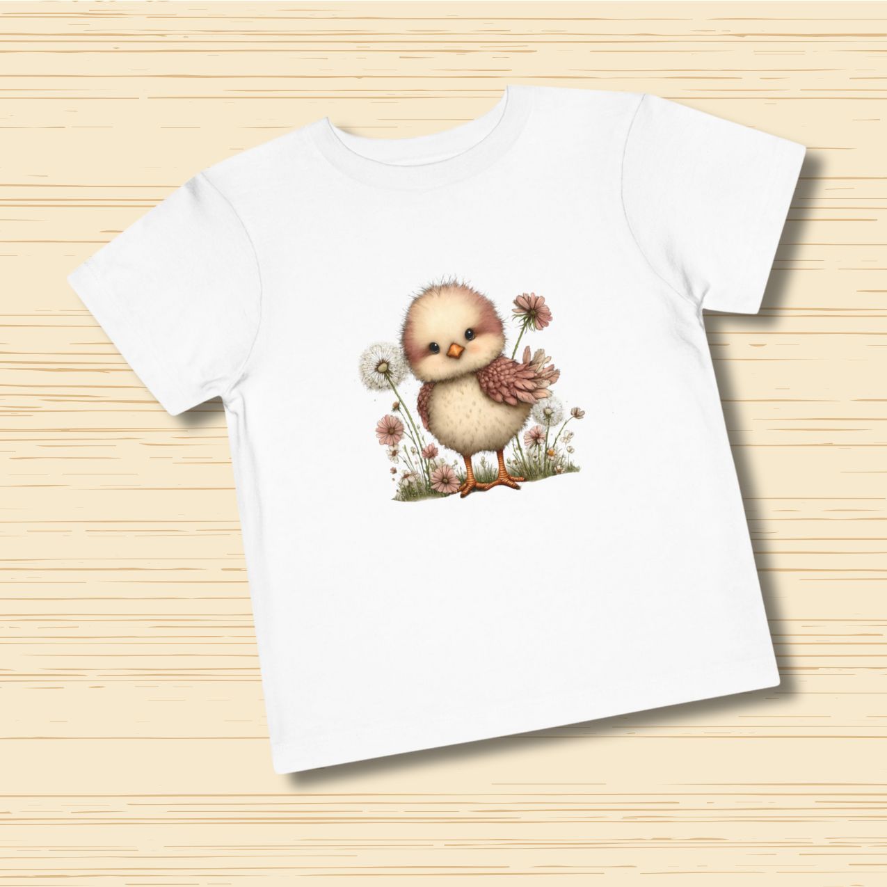 Blossom Chick Cute Girls Toddler T-Shirt (2–5 Years)