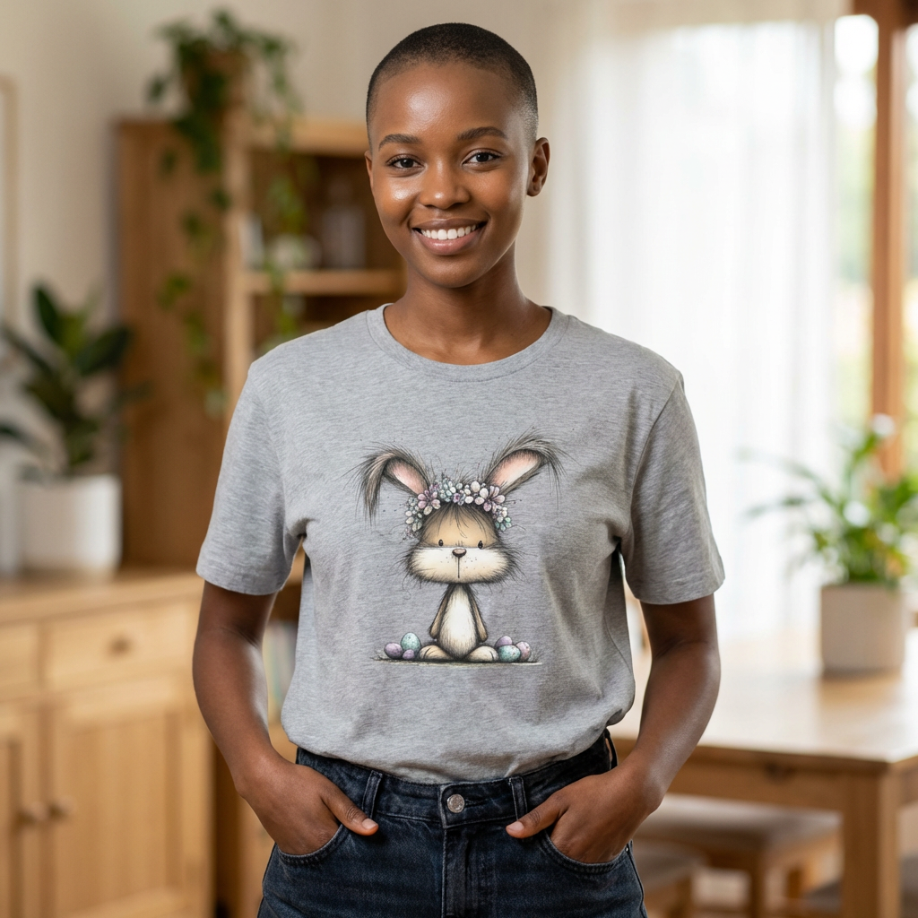 Easter Bunny T-Shirt – Cute Spring Bunny Illustration