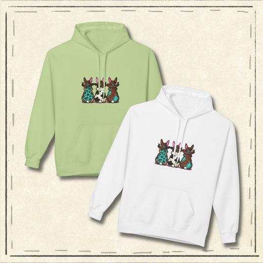 Western Easter Bunny Trio – Cowgirl Spring Design