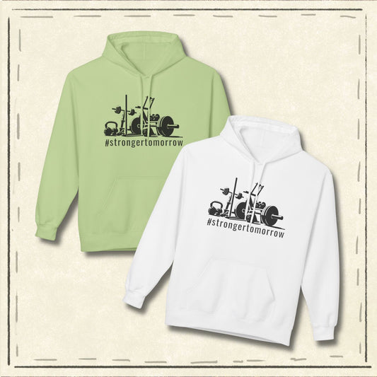 Stronger Tomorrow Gym Hoodie Men’s Fitness Motivation Hoodie