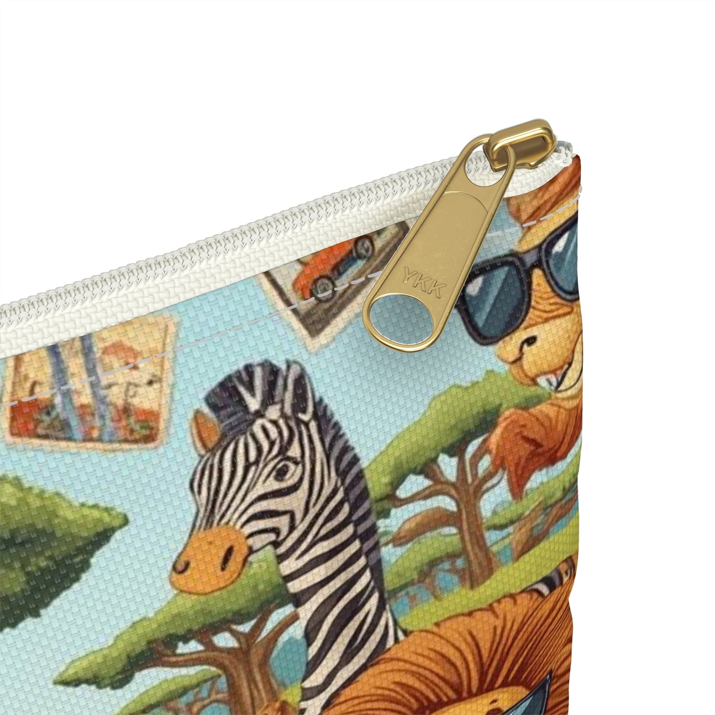 Safari Adventure Cartoon Wildlife Travel & Passport Pouch