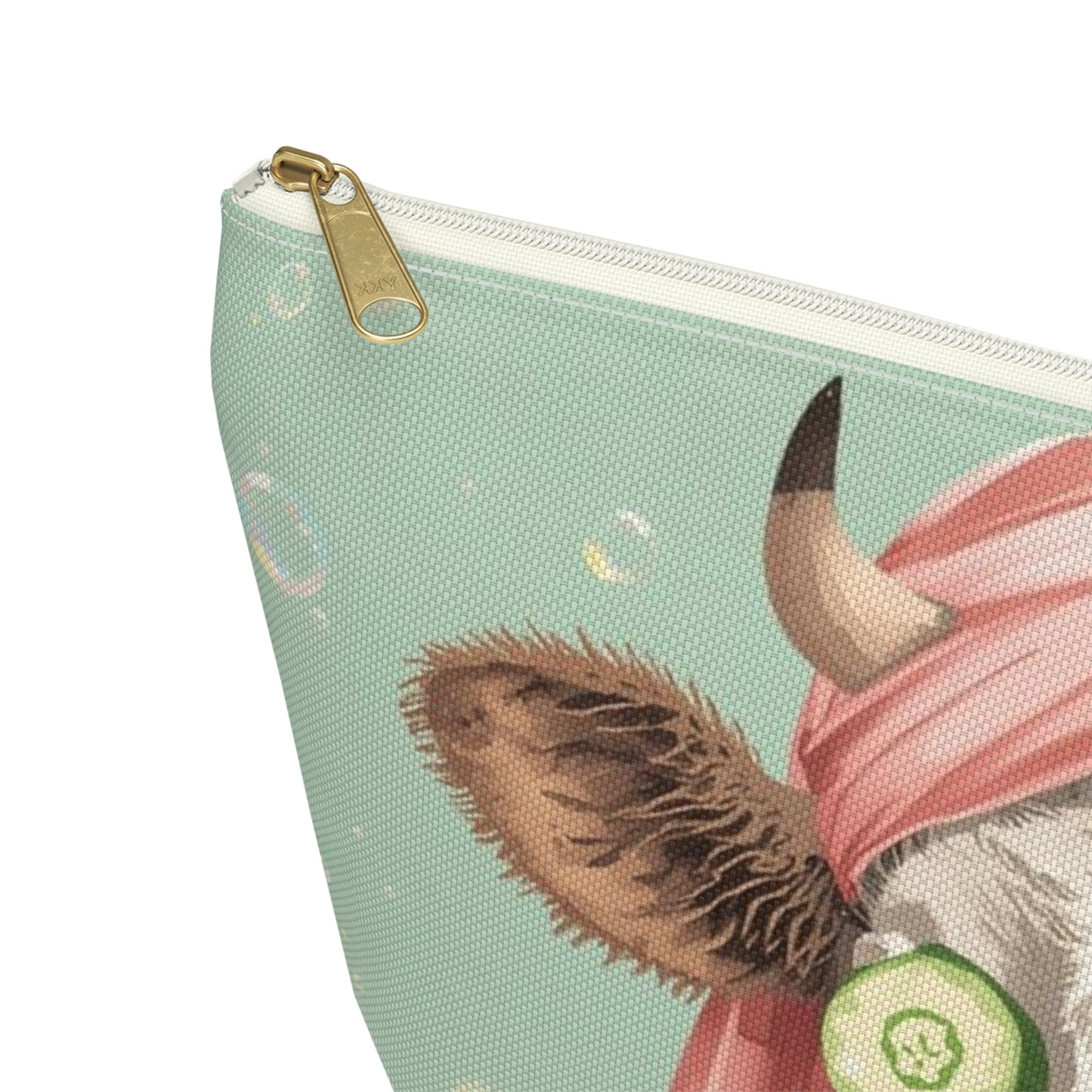 Cow Spa Day Cosmetic Pouch | Cute Makeup Bag