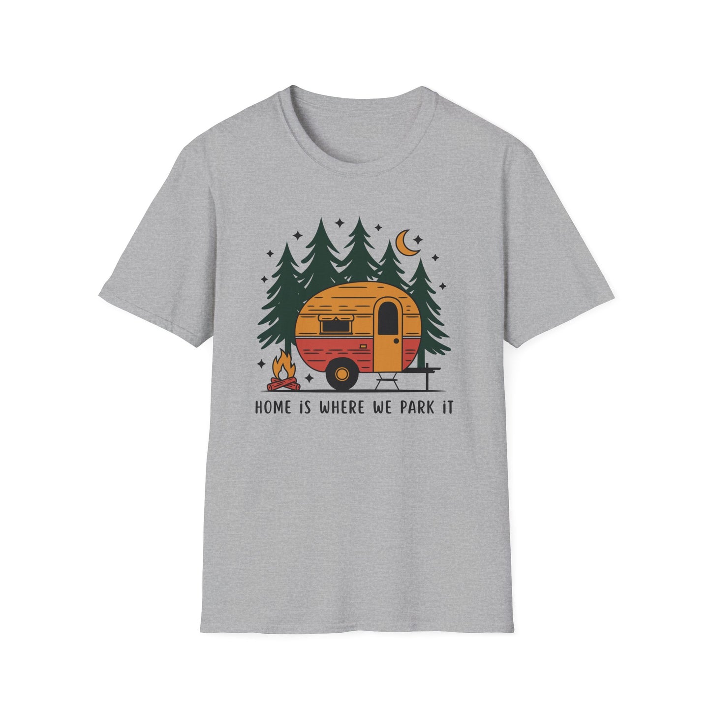 Home Is Where We Park It Tee – Road Trip & Camper Retro T-Shirt