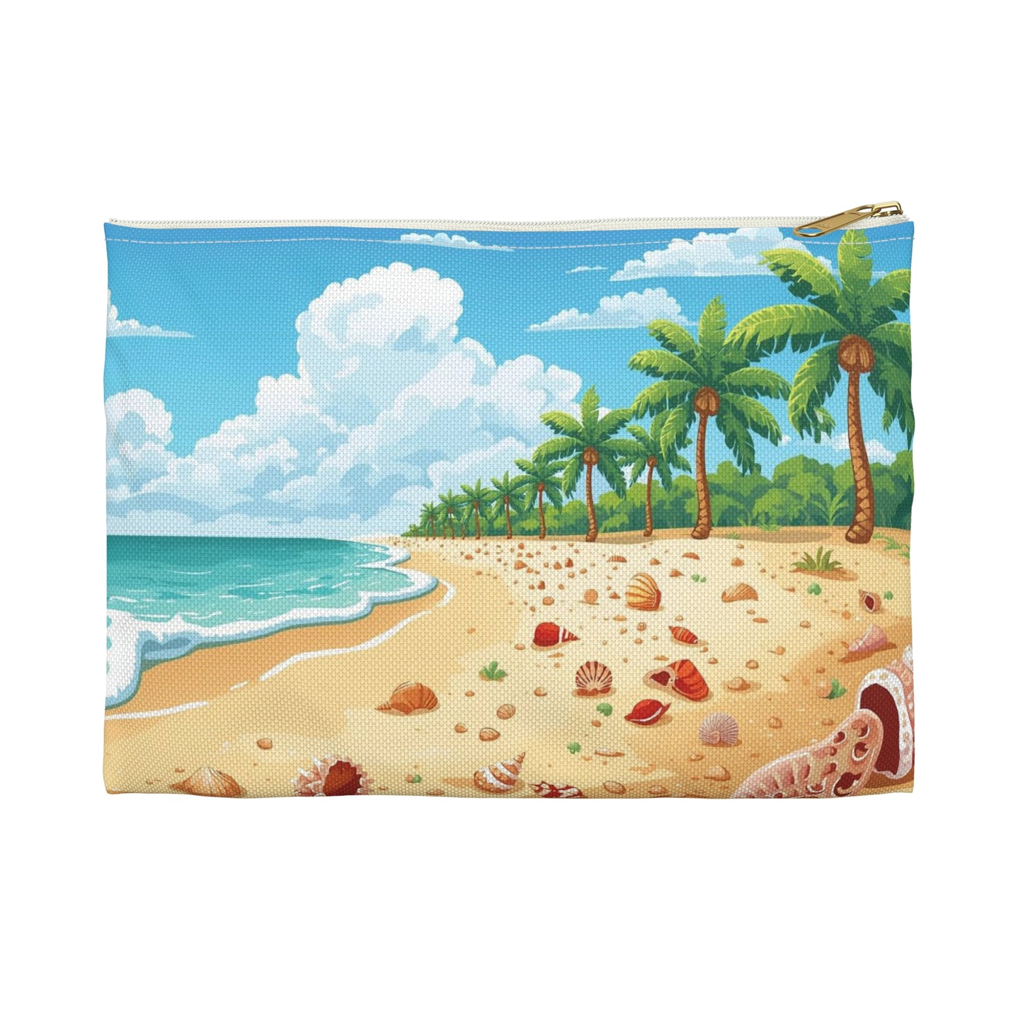 Palm Cove Dreams – Tropical Shoreline Travel Pouch