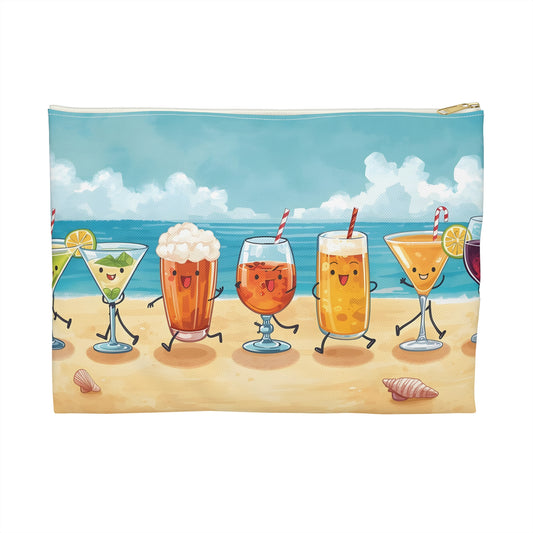 Sun Sand & Sips Travel & Passport Pouch