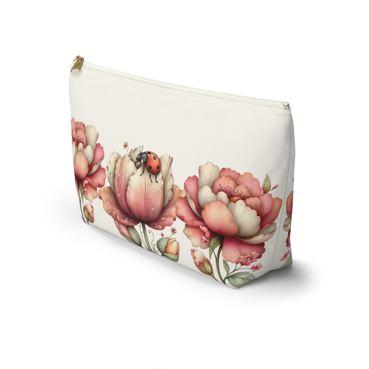 Blossom & Love Romantic Floral Valentine Makeup Bag Cosmetic Pouch