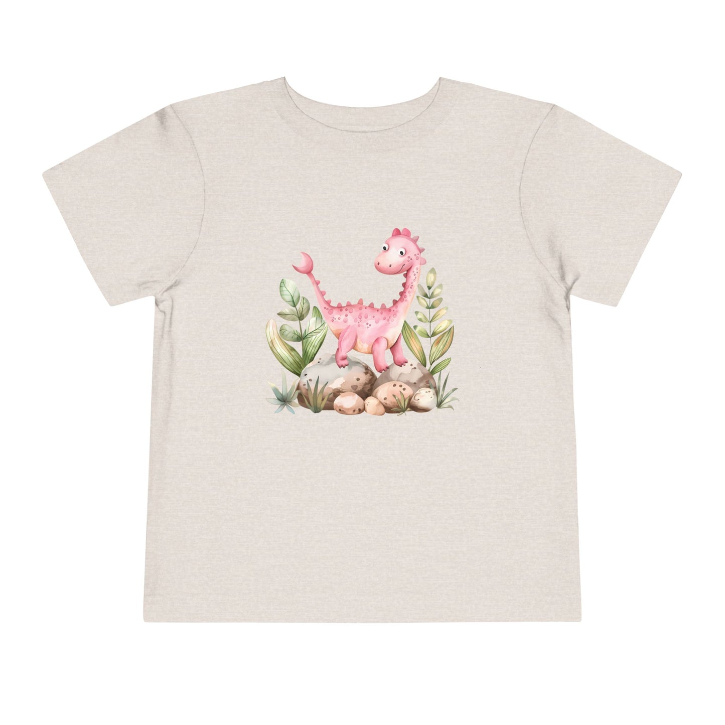 Pink Baby Dino – Cute Girls Toddler Tee (2–5 Years)