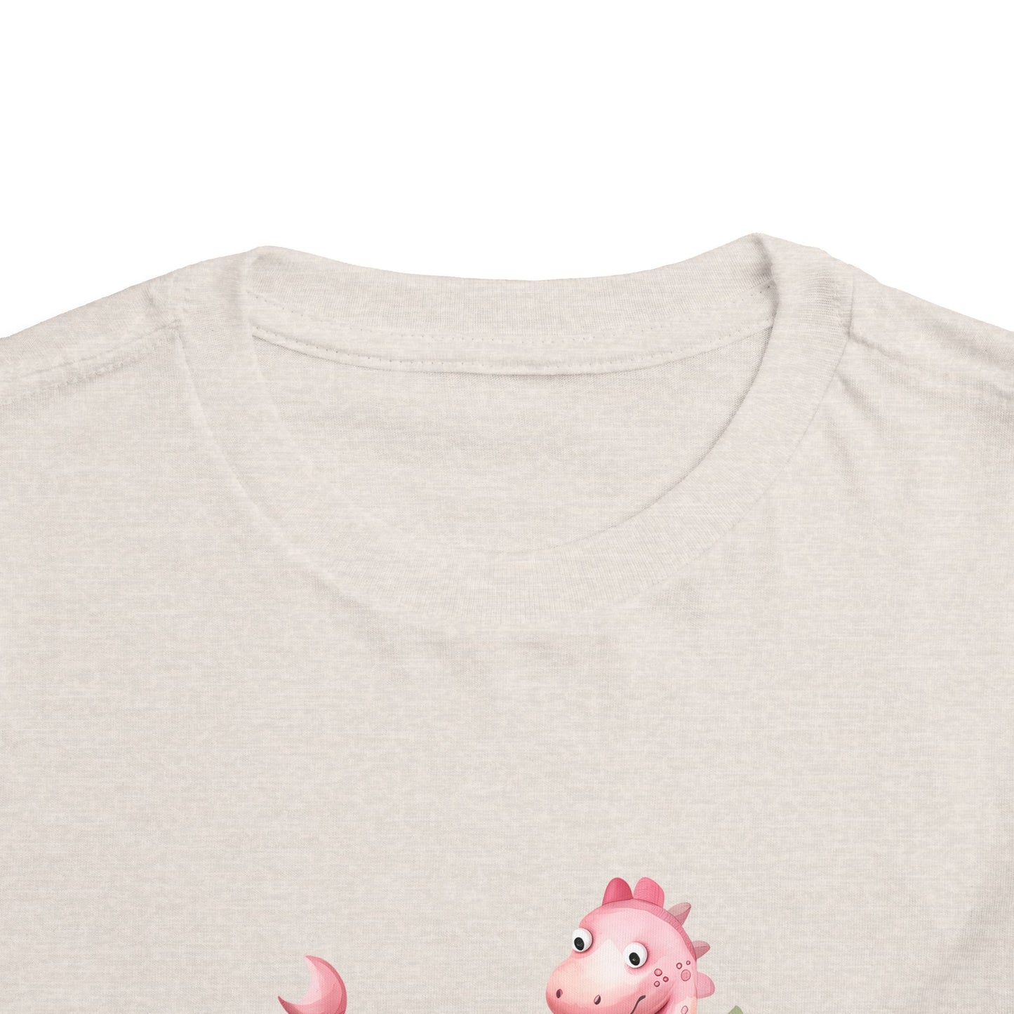 Pink Baby Dino – Cute Girls Toddler Tee (2–5 Years)