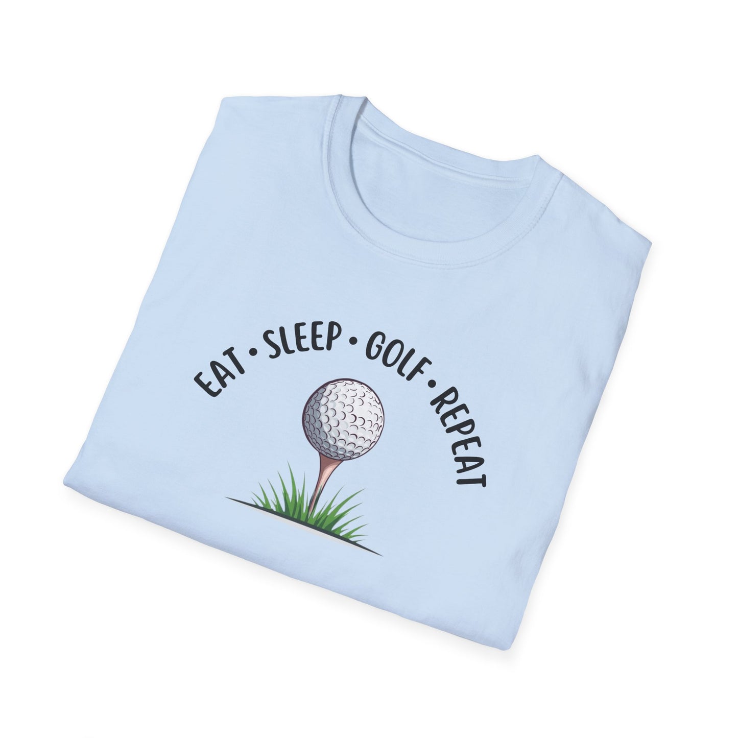 Eat Sleep Golf Repeat Men’s T-Shirt – Golf Lover Graphic Tee