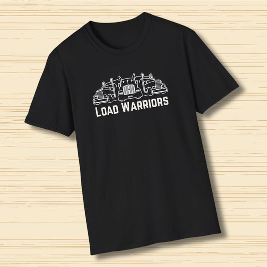 Load Warriors Trucker T-Shirt Truck Driver Graphic Tee for Men & Road Lovers