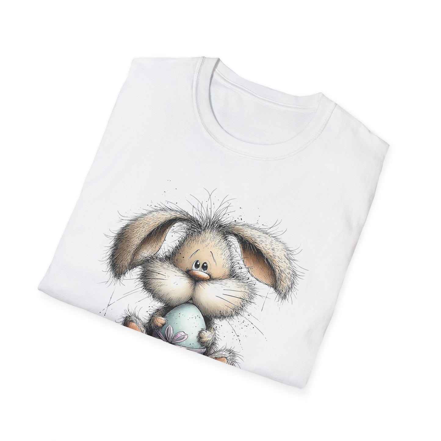 Cute Easter Bunny T-Shirt – Soft Spring Illustration