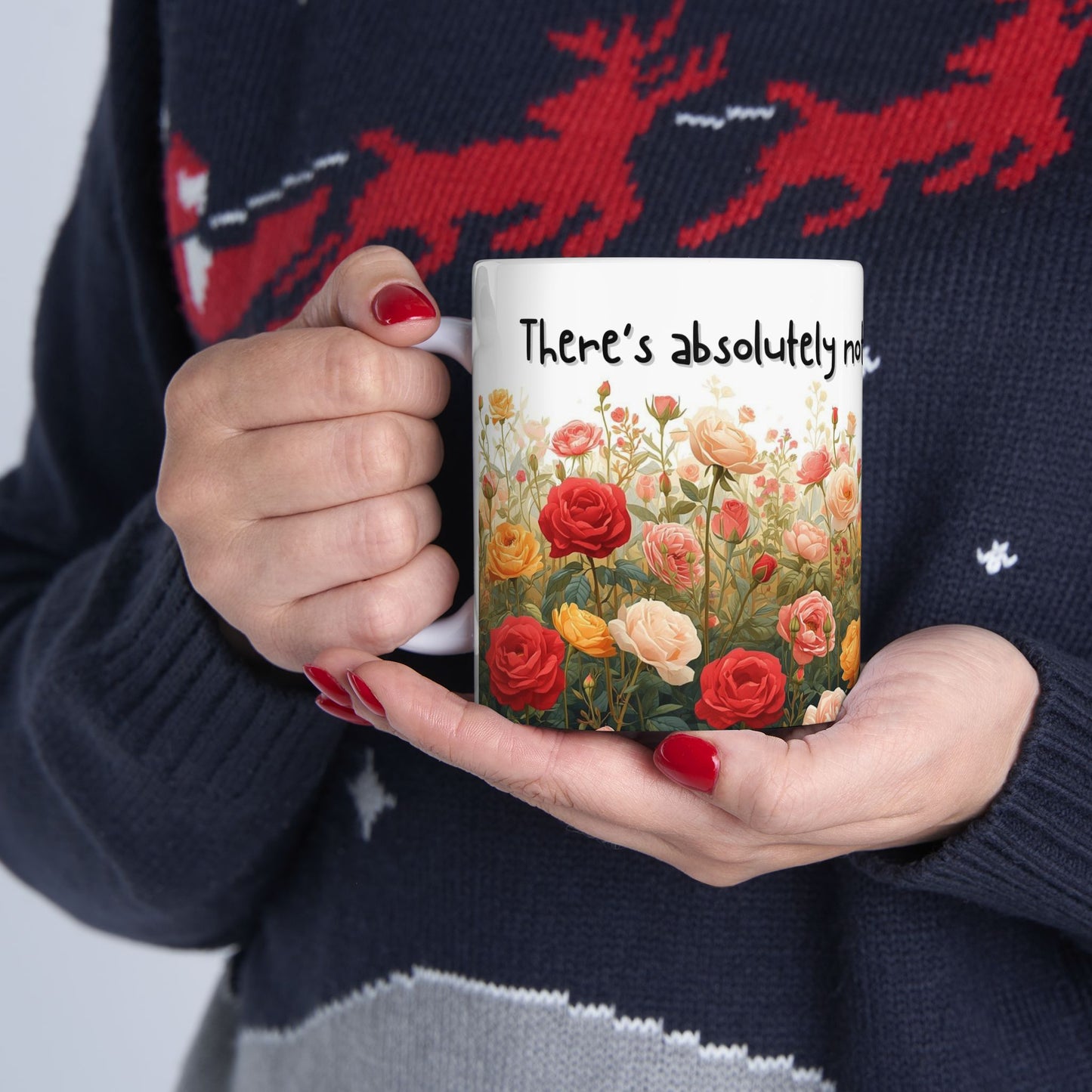 There's Absolutely Nothing Discreet About Me Sarcastic Mug – Ceramic Coffee Cup (11oz,)