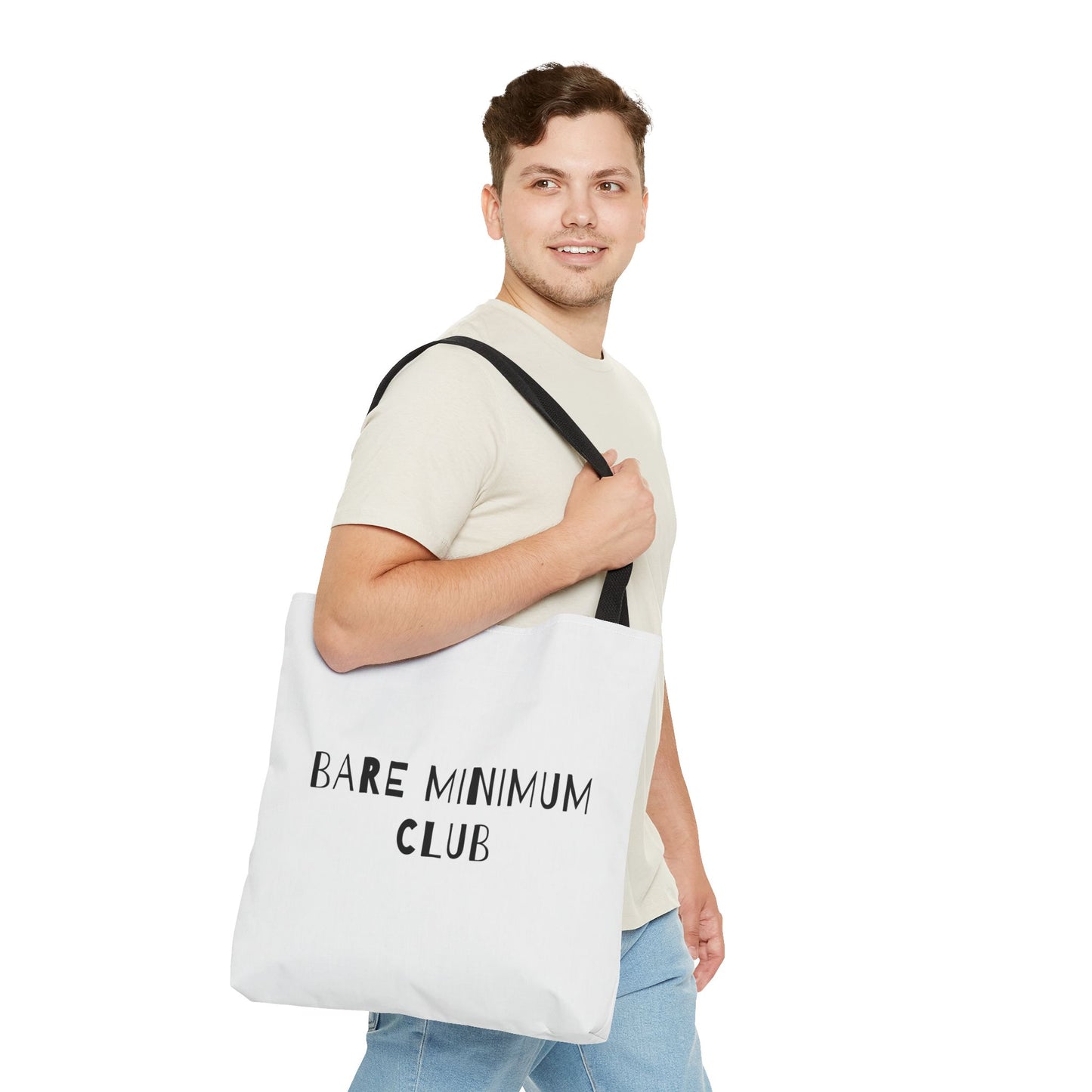 Bare Minimum Club Minimalist Cotton Canvas Tote Bag