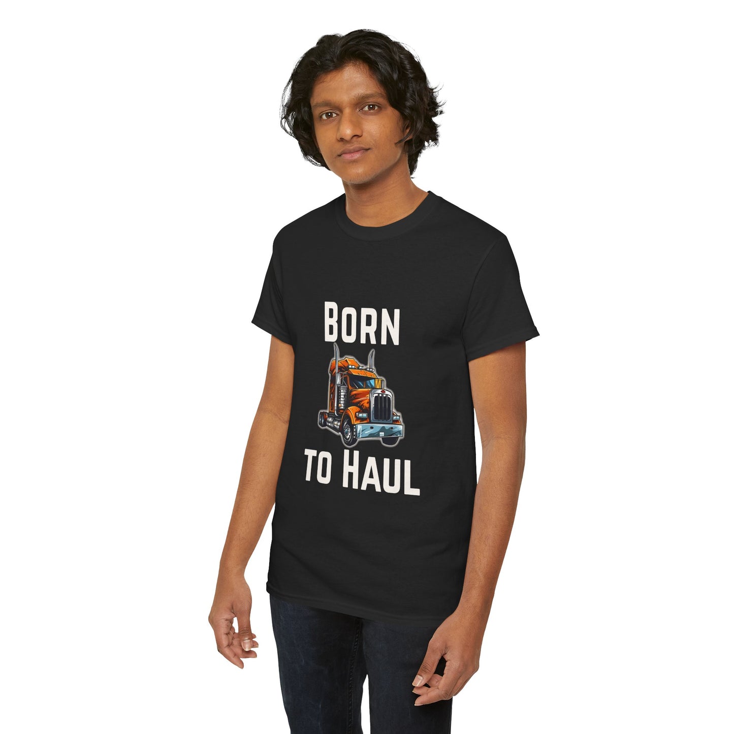 Born to Haul Trucker T-Shirt Truck Driver Graphic Tee for Men & Road Lovers