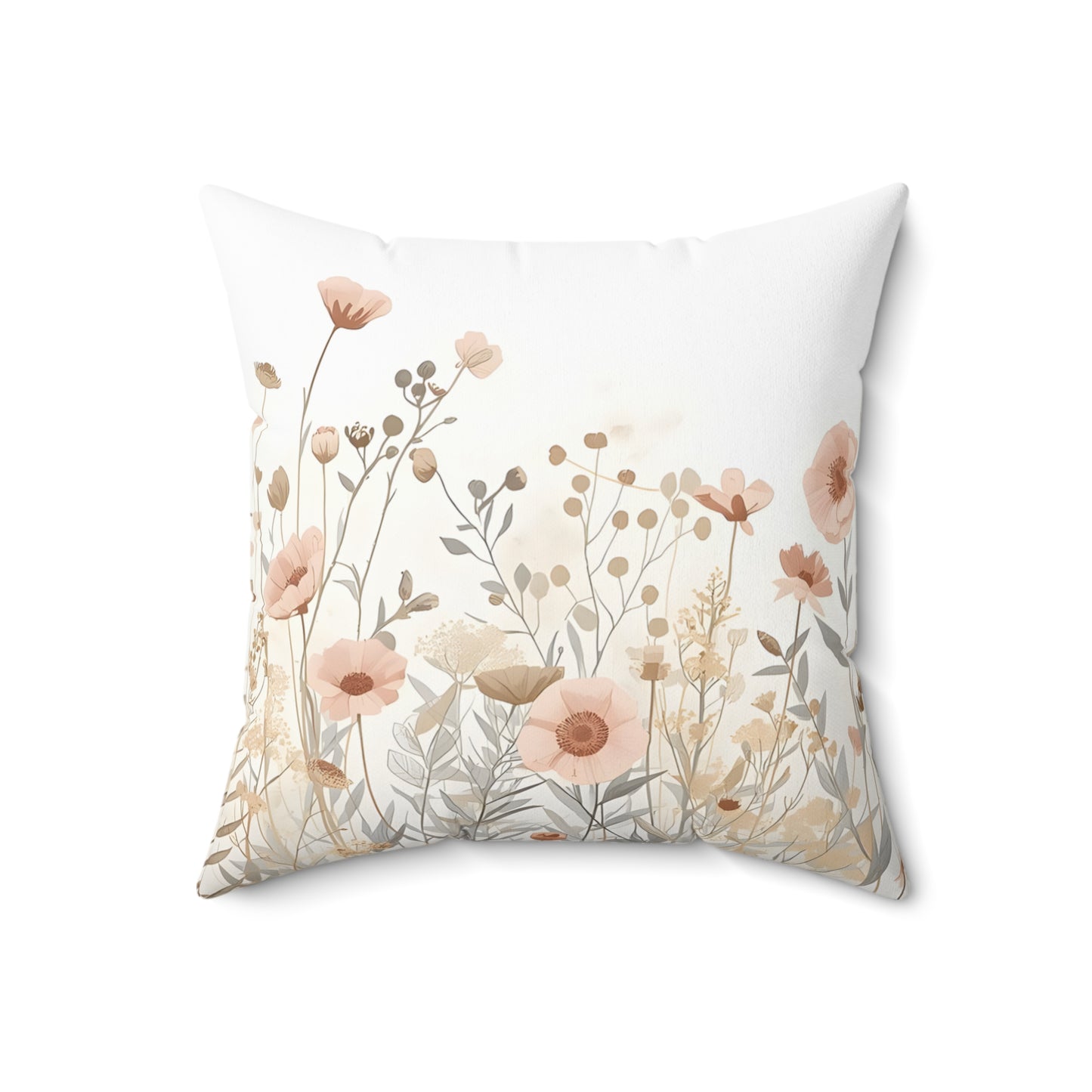 Quiet Botanicals Soft Wildflower Throw Pillow