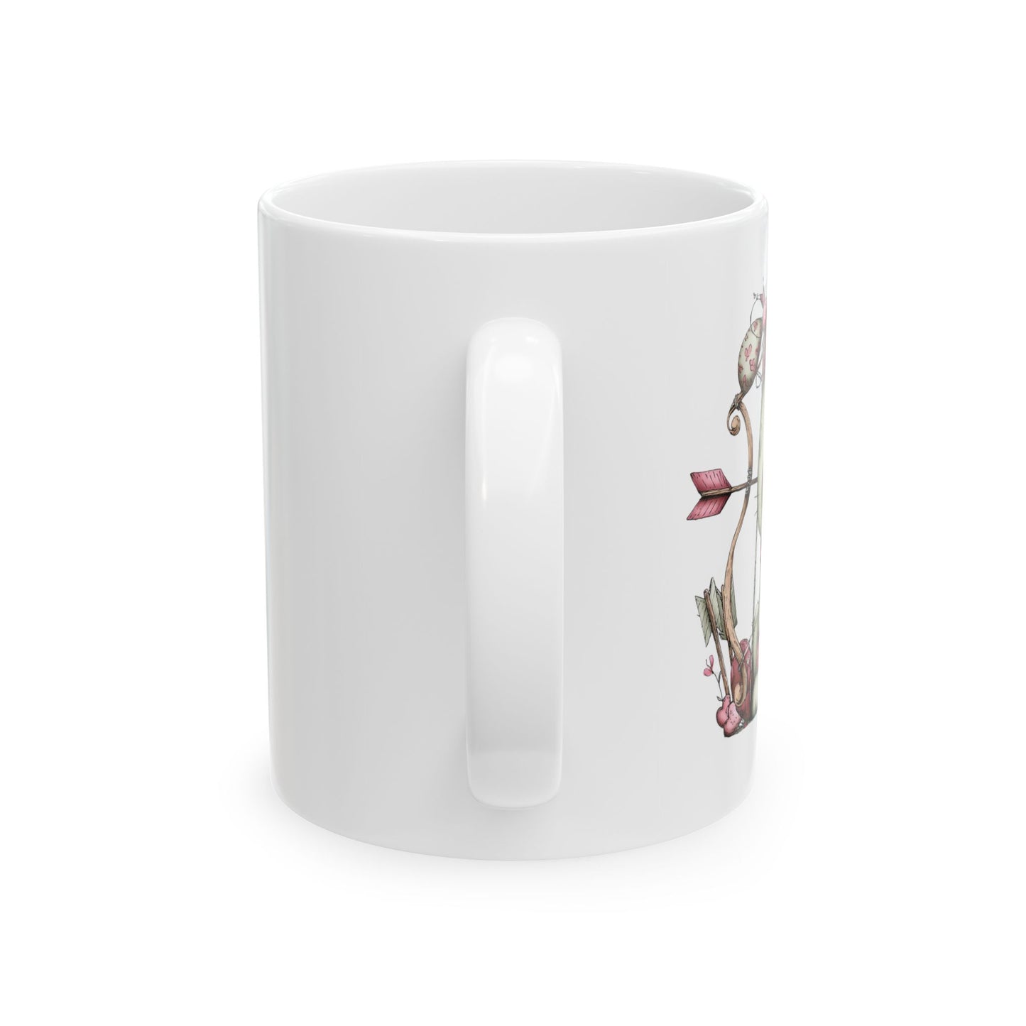 Puppy Love Valentine Mug Cute Dog Design Cozy Love Illustration Coffee Cup (11oz & 15oz)