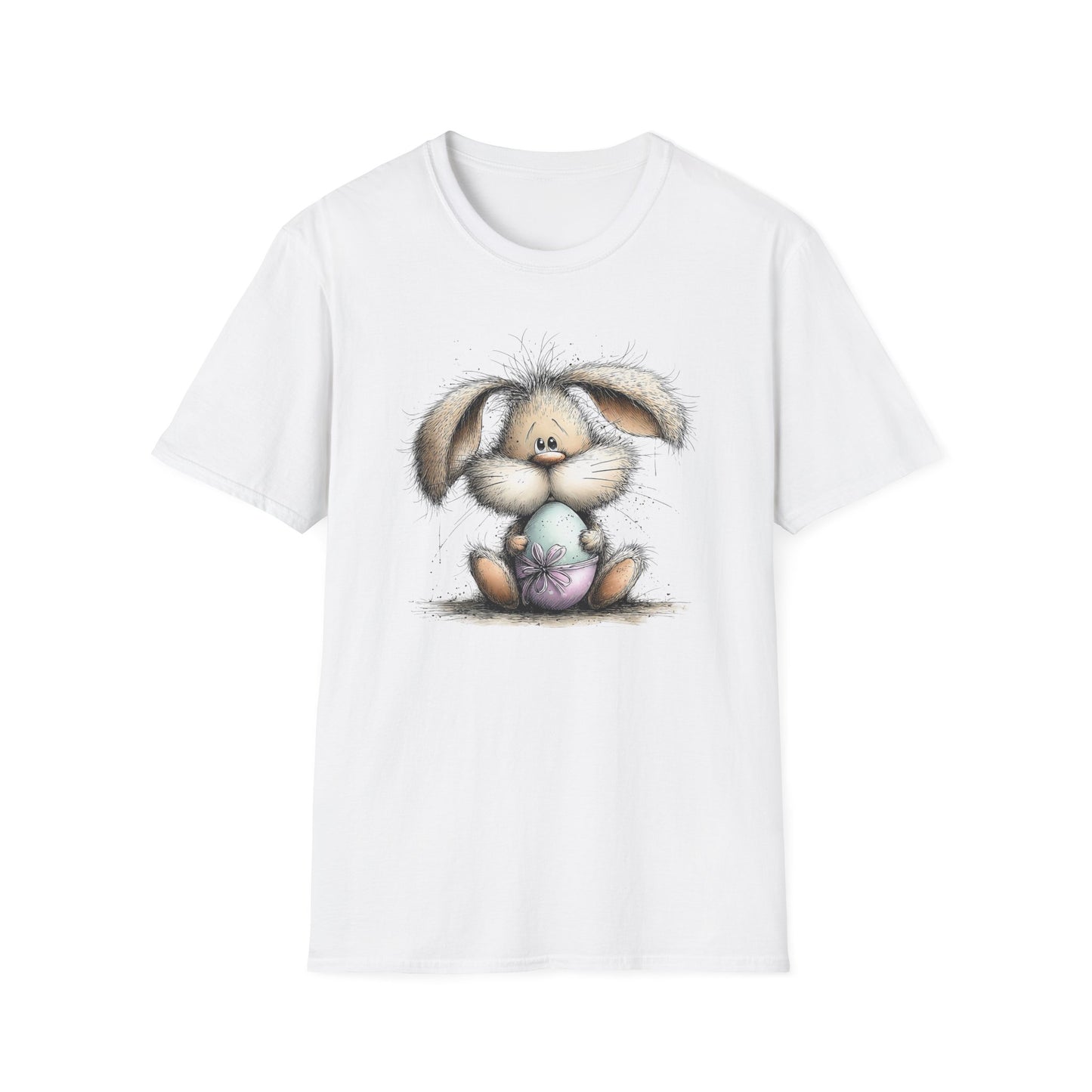 Cute Easter Bunny T-Shirt – Soft Spring Illustration