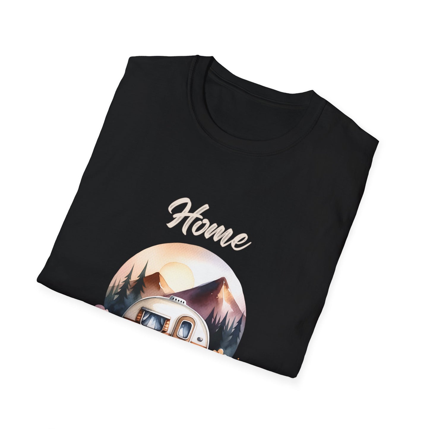 Home Is Where We Park It Tee Road Trip & Camper Retro T-Shirt