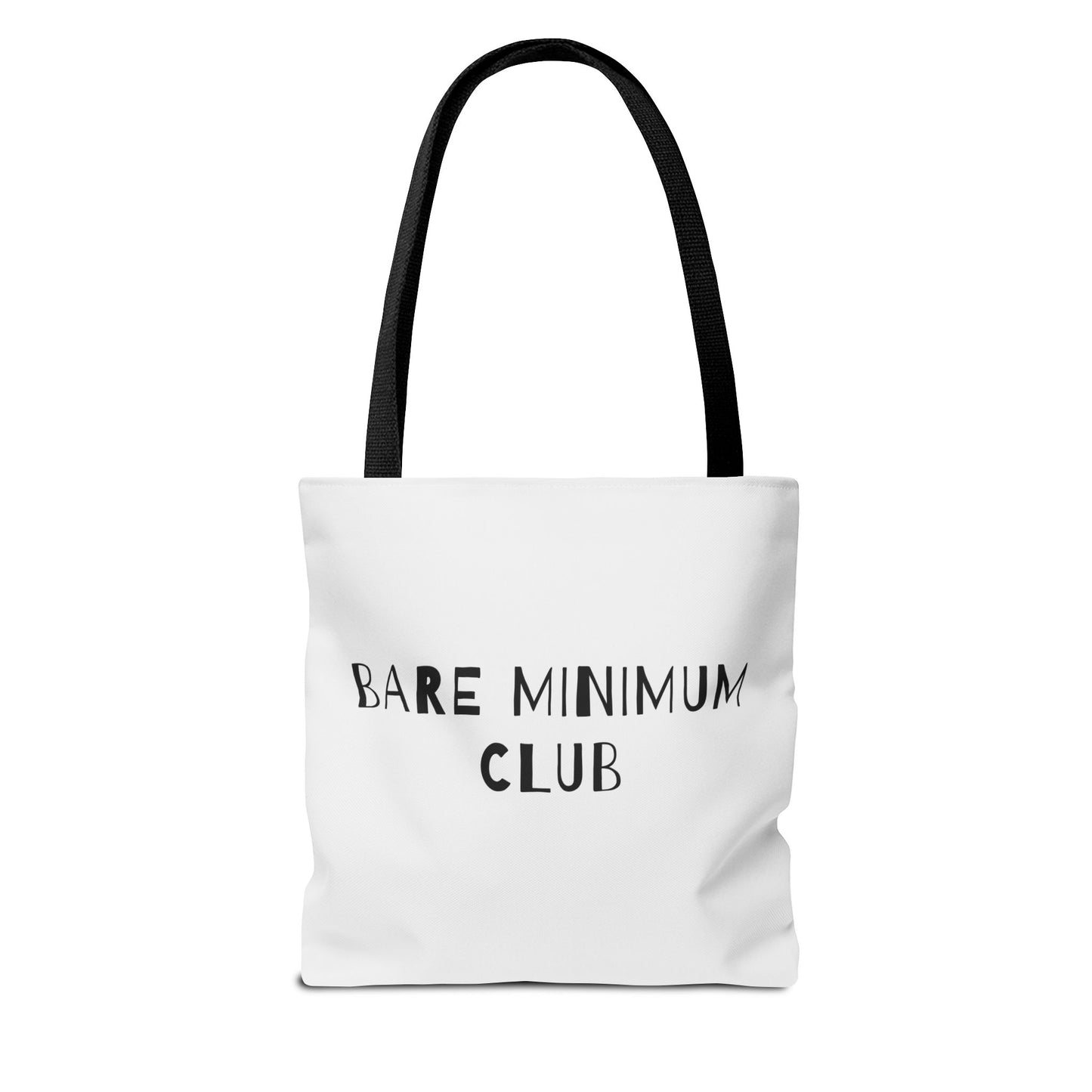 Bare Minimum Club Minimalist Cotton Canvas Tote Bag