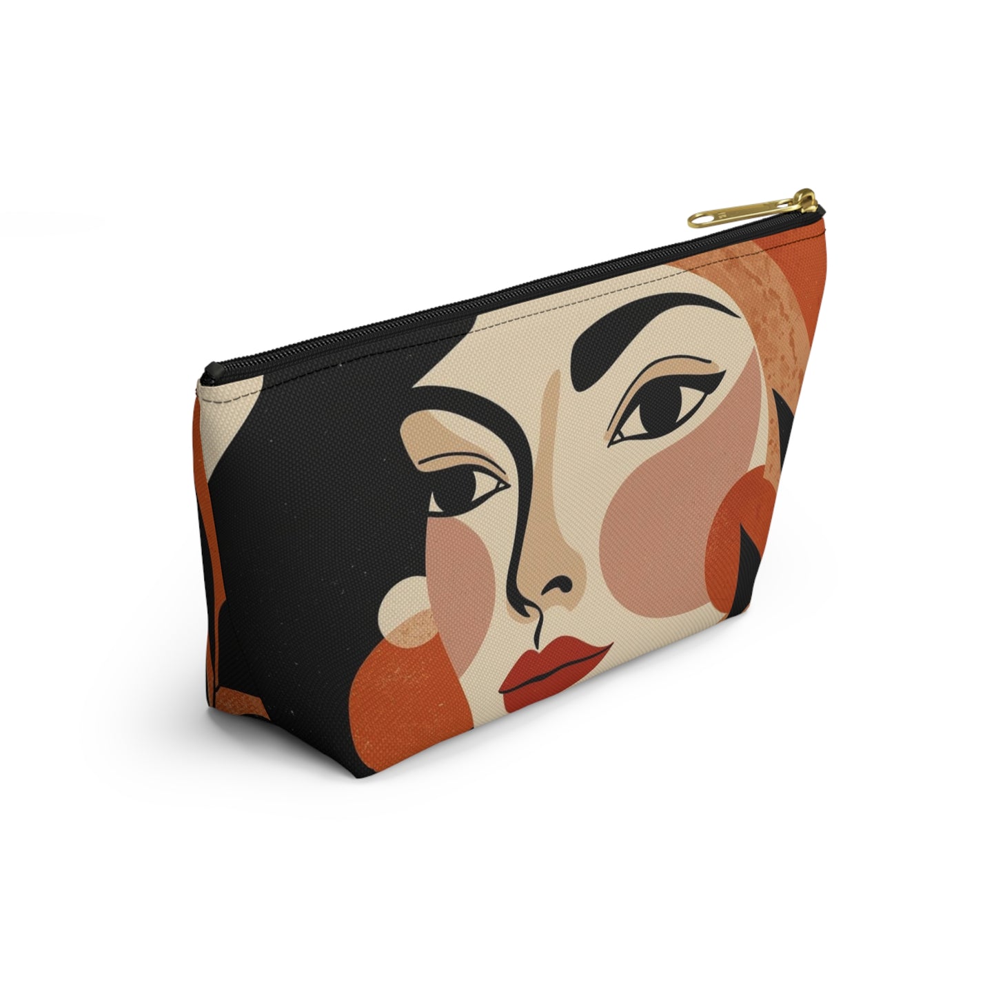 Gallery Portrait – Abstract Face Makeup Bag | Cosmetic Pouch