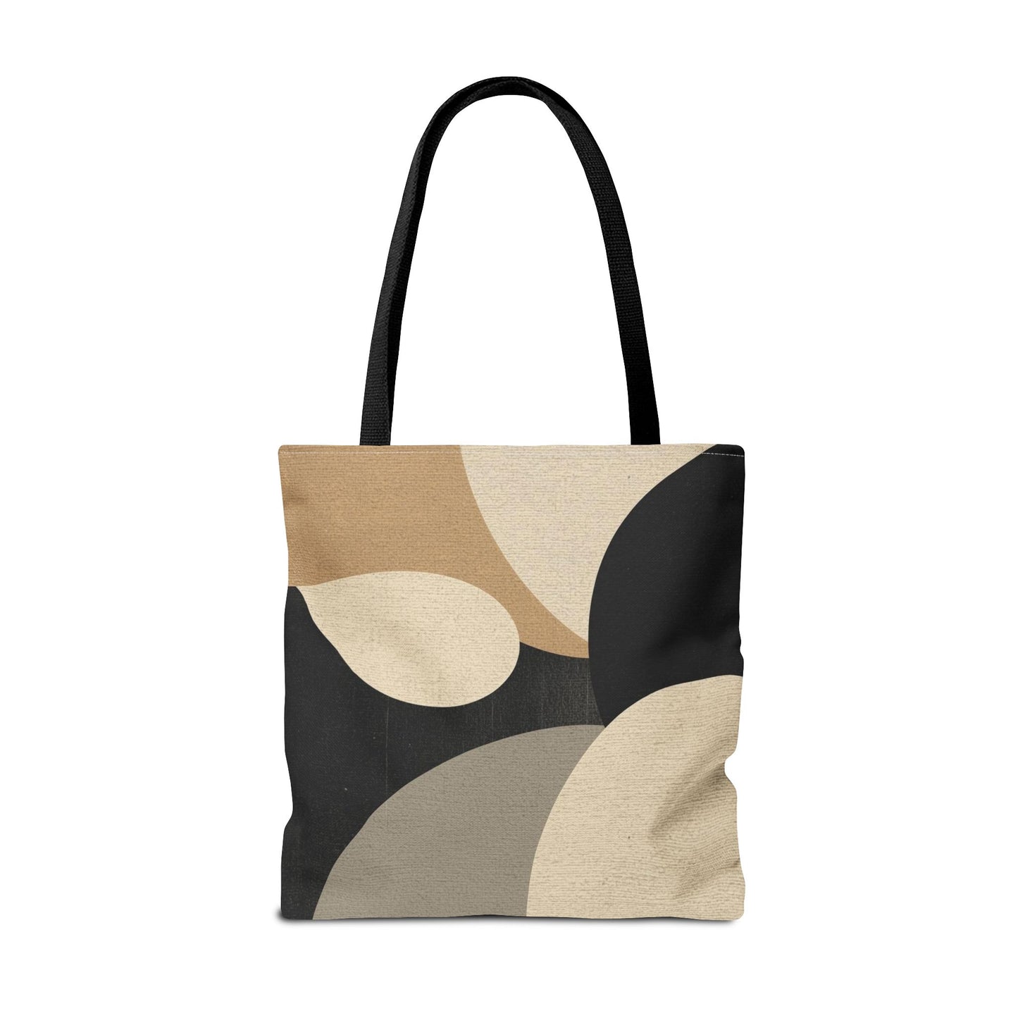 Neutral Modern Abstract Design Cotton Canvas Tote Bag